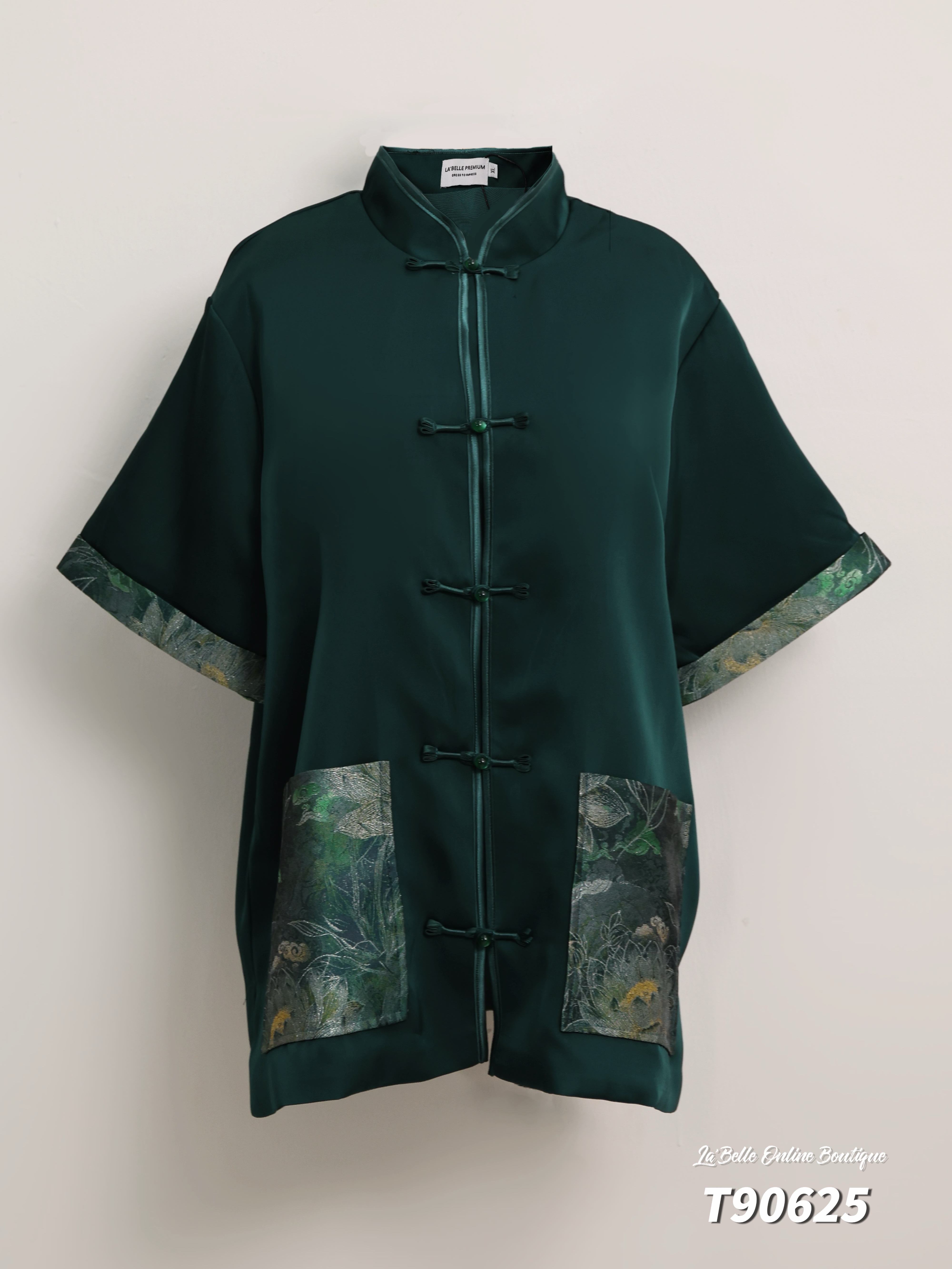 【预购PRE-ORDER】【LBP 独家新年系列】国风侧边小开叉设计唐装上衣 (T90625)