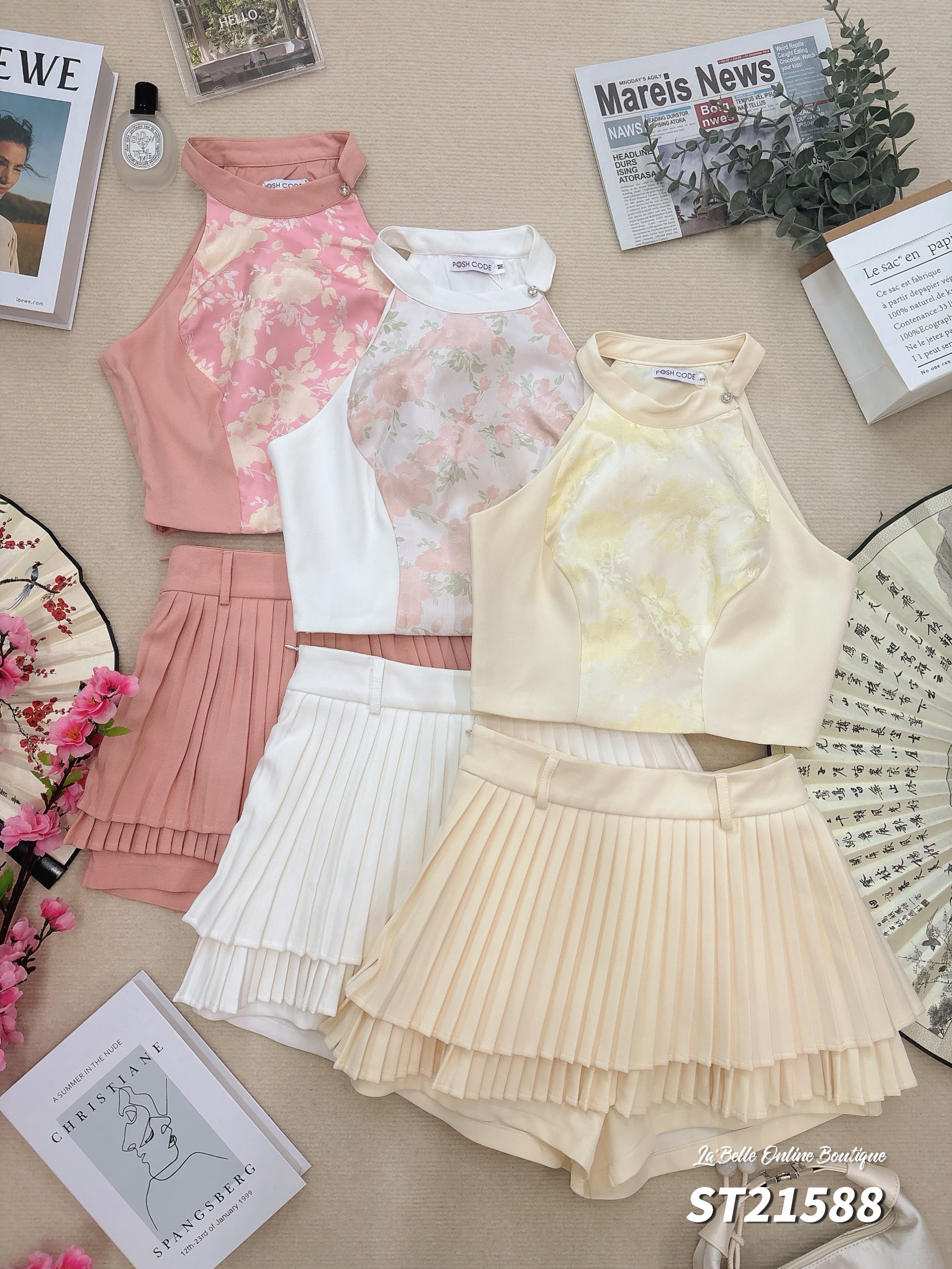 气质甜美两件套 (ST21588)