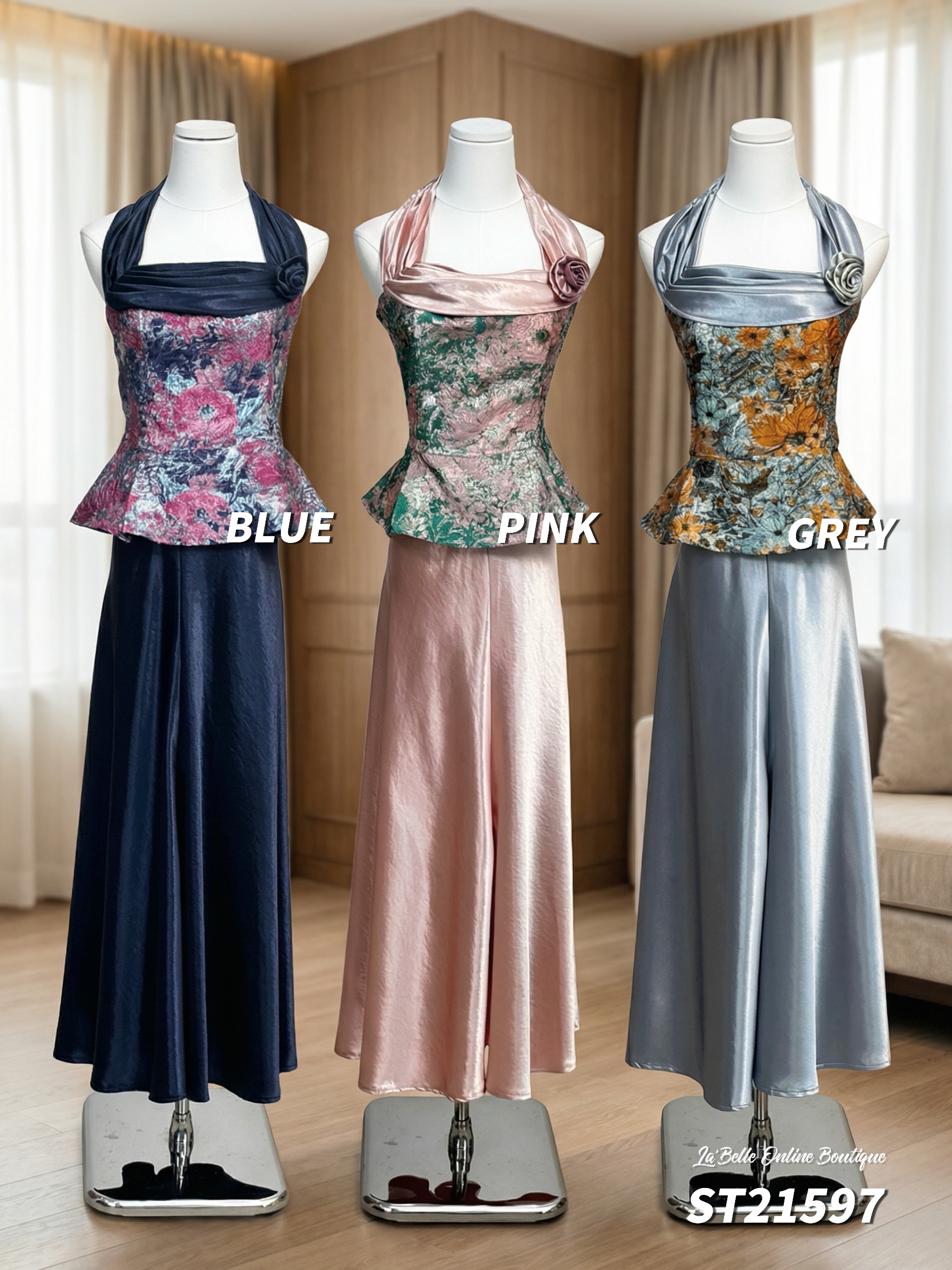 【花蔓缎梦】【LBP独家新年系列】优雅气质风两件套 (ST21597)