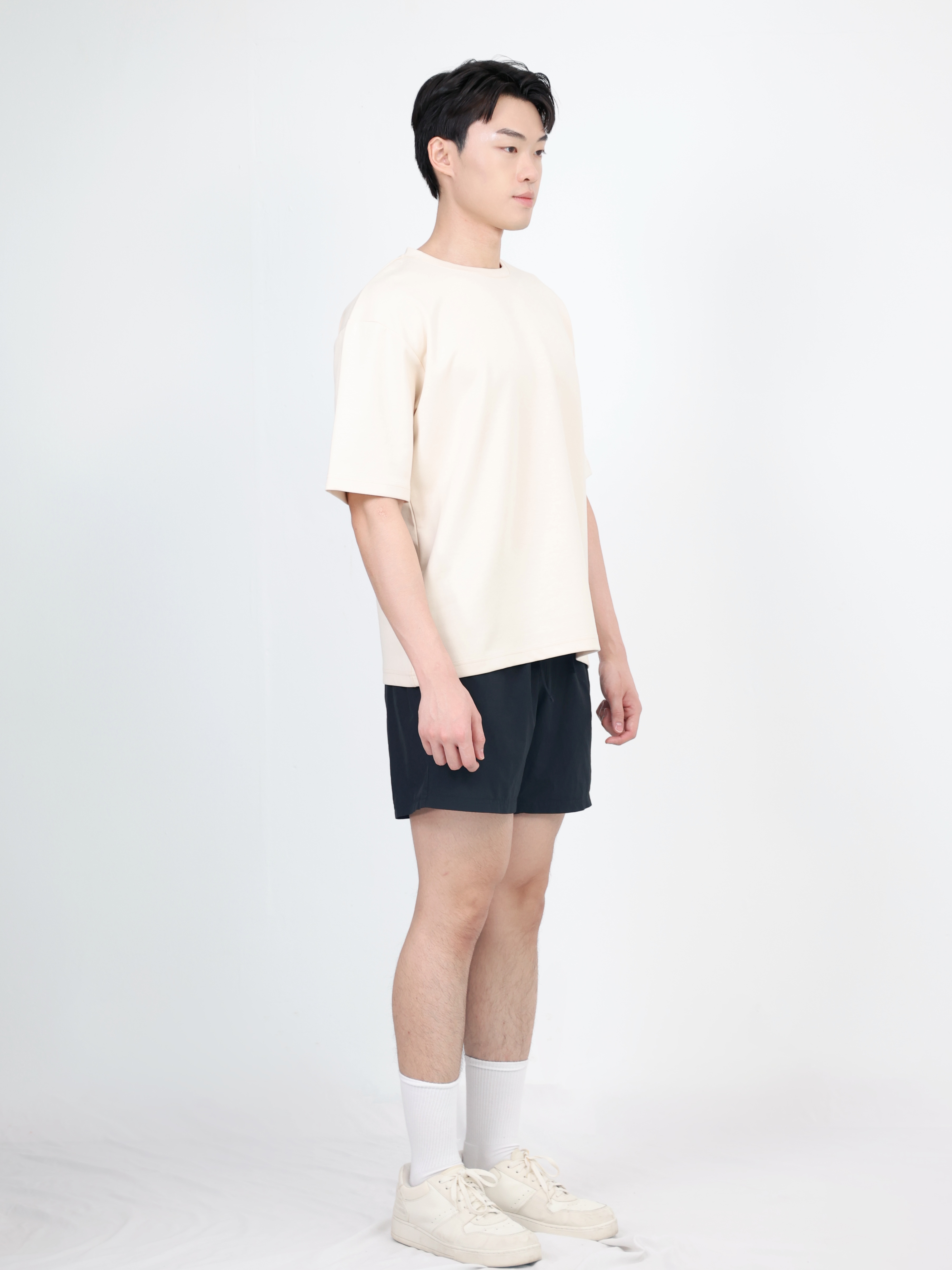 【STICKMEN】舒适圆领宽松OverSize上衣（SM100101 CREAM）