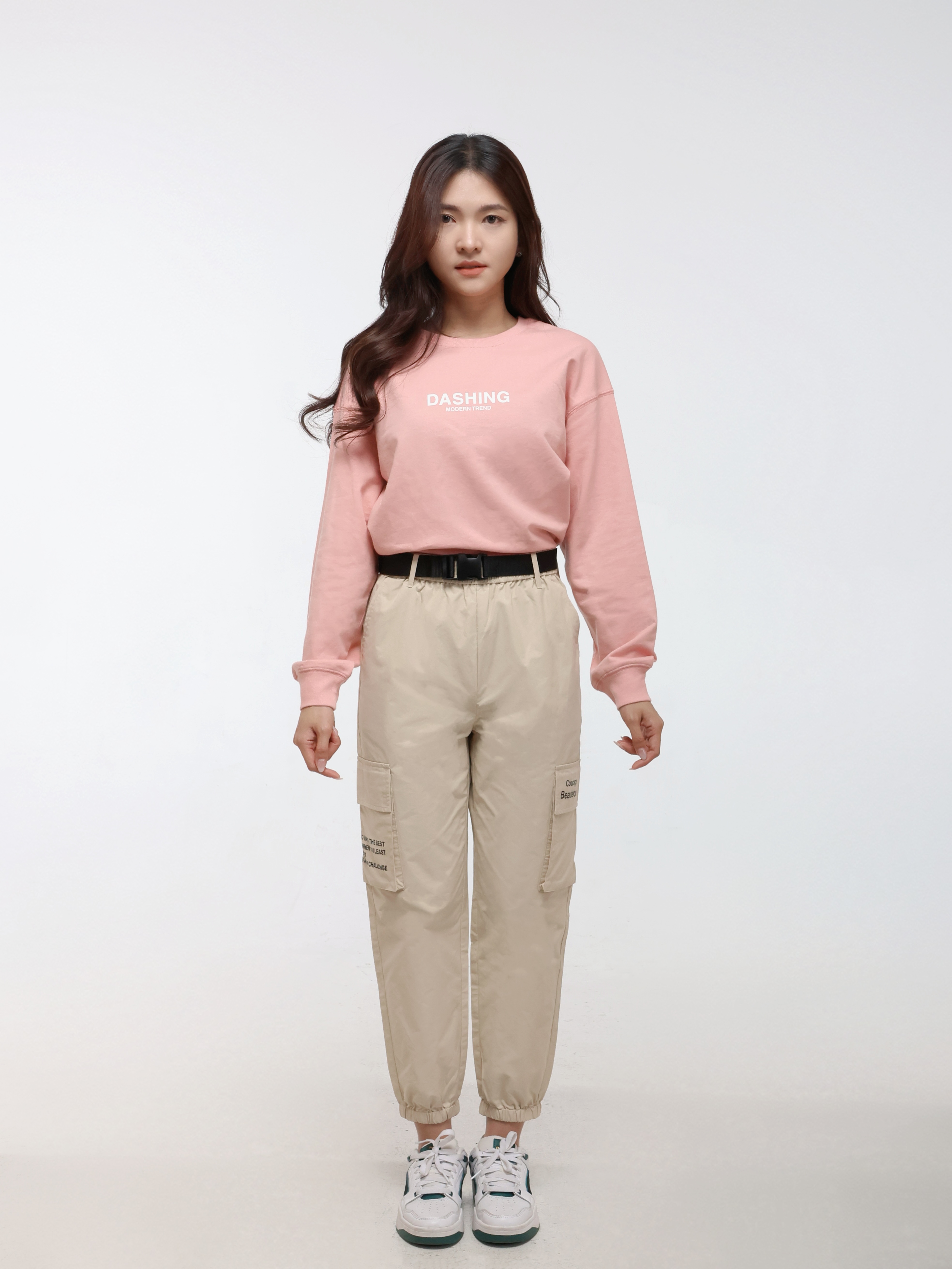 Women's Casual Long Cargo Pants (YS30114)