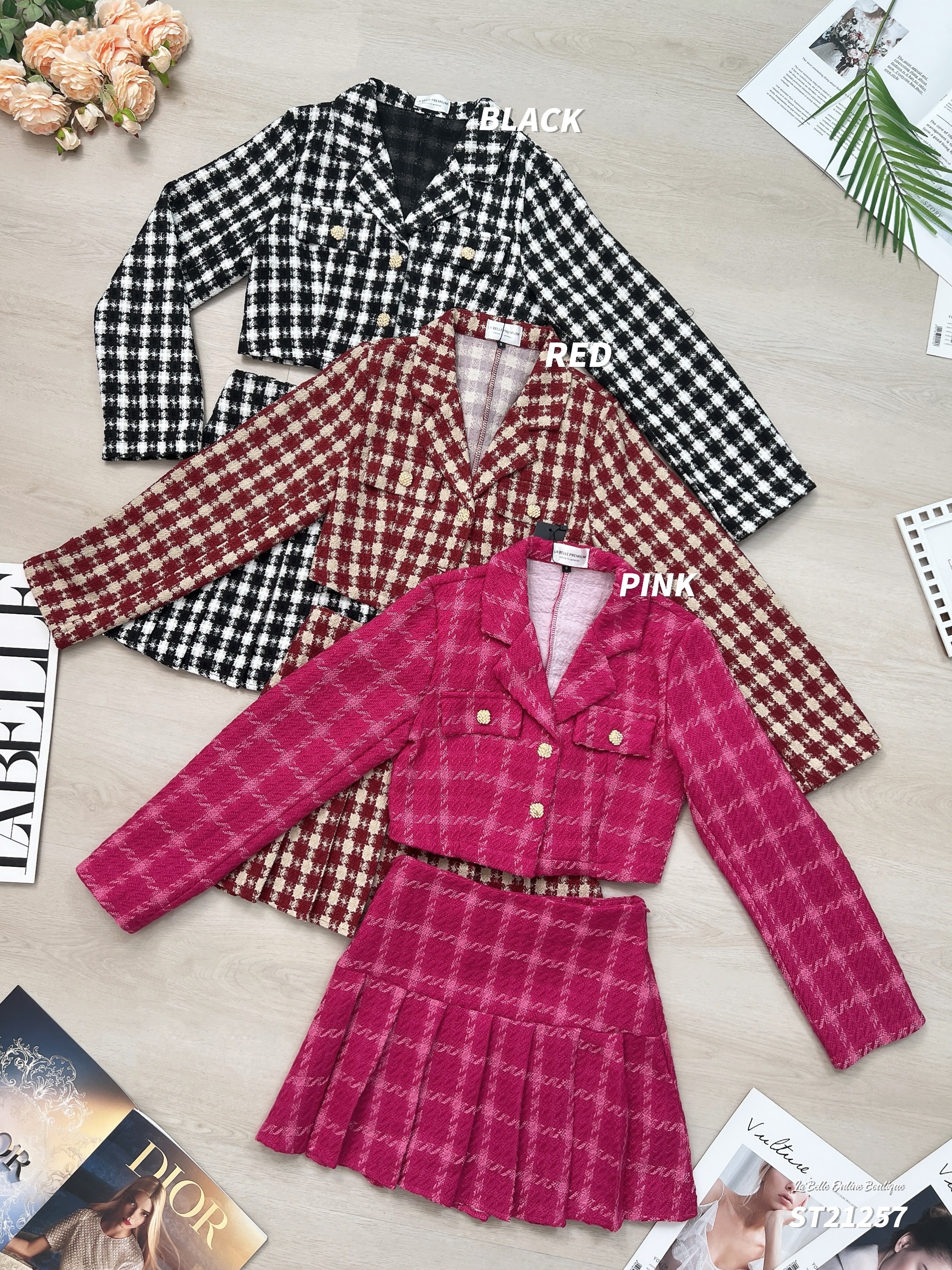 【LBP独家】高端减龄小香风两件套 (ST21257)-La'Belle Fashion Boutique Sdn Bhd