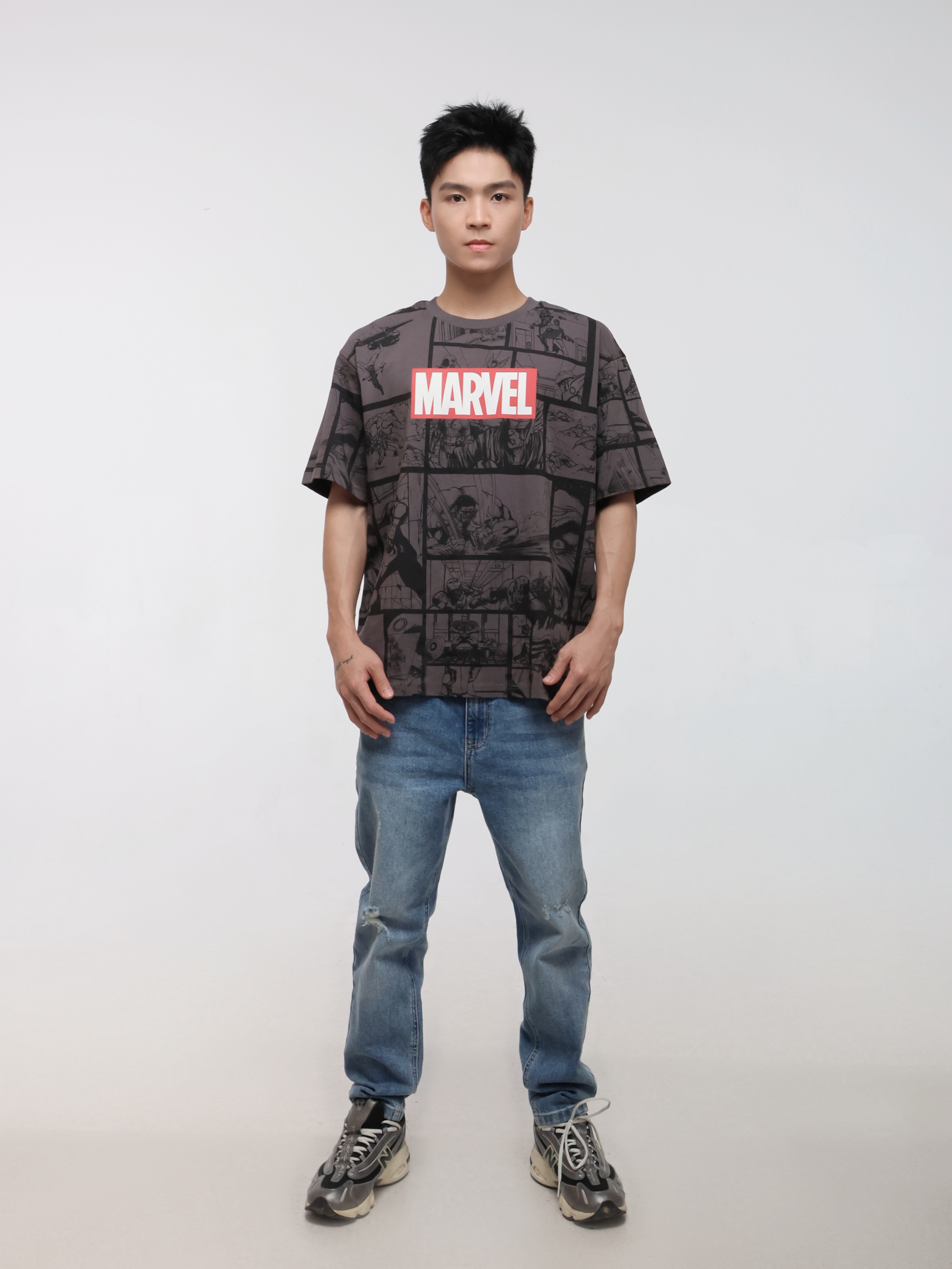 Marvel Comic Men's Knitted T-Shirt (YS30149)
