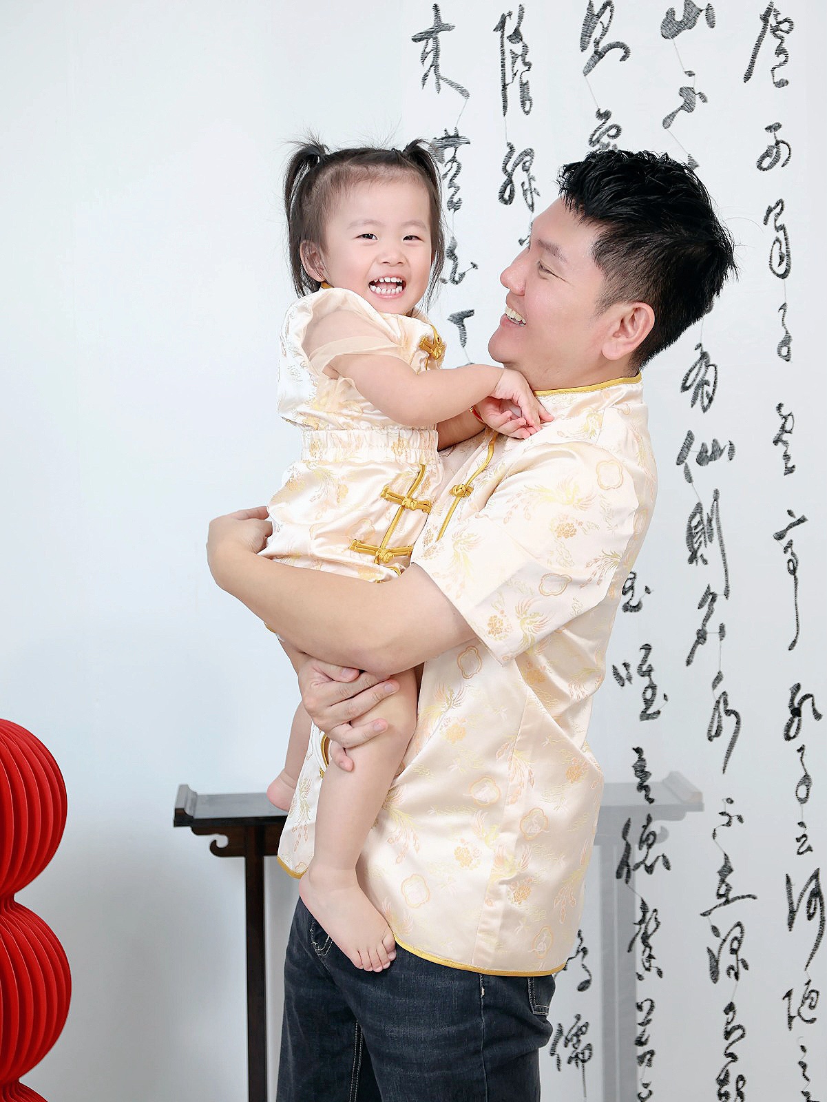 【LBP亲子系列-凤舞云霞】新中式可爱凤凰图旗袍连身裙【女童款】(F70133)-La'Belle Fashion Boutique Sdn Bhd