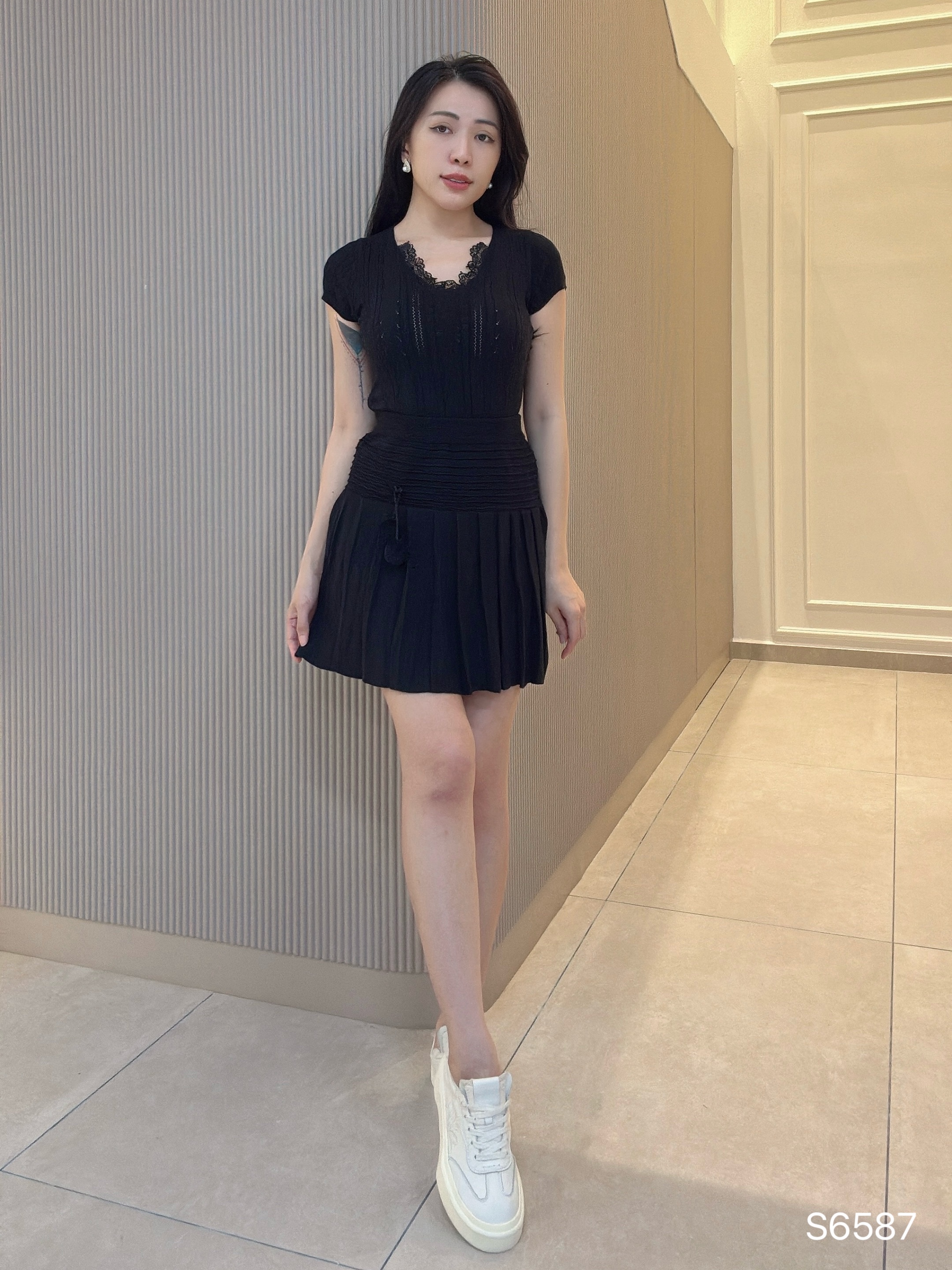 韩系减龄甜美两件套 (S6587)