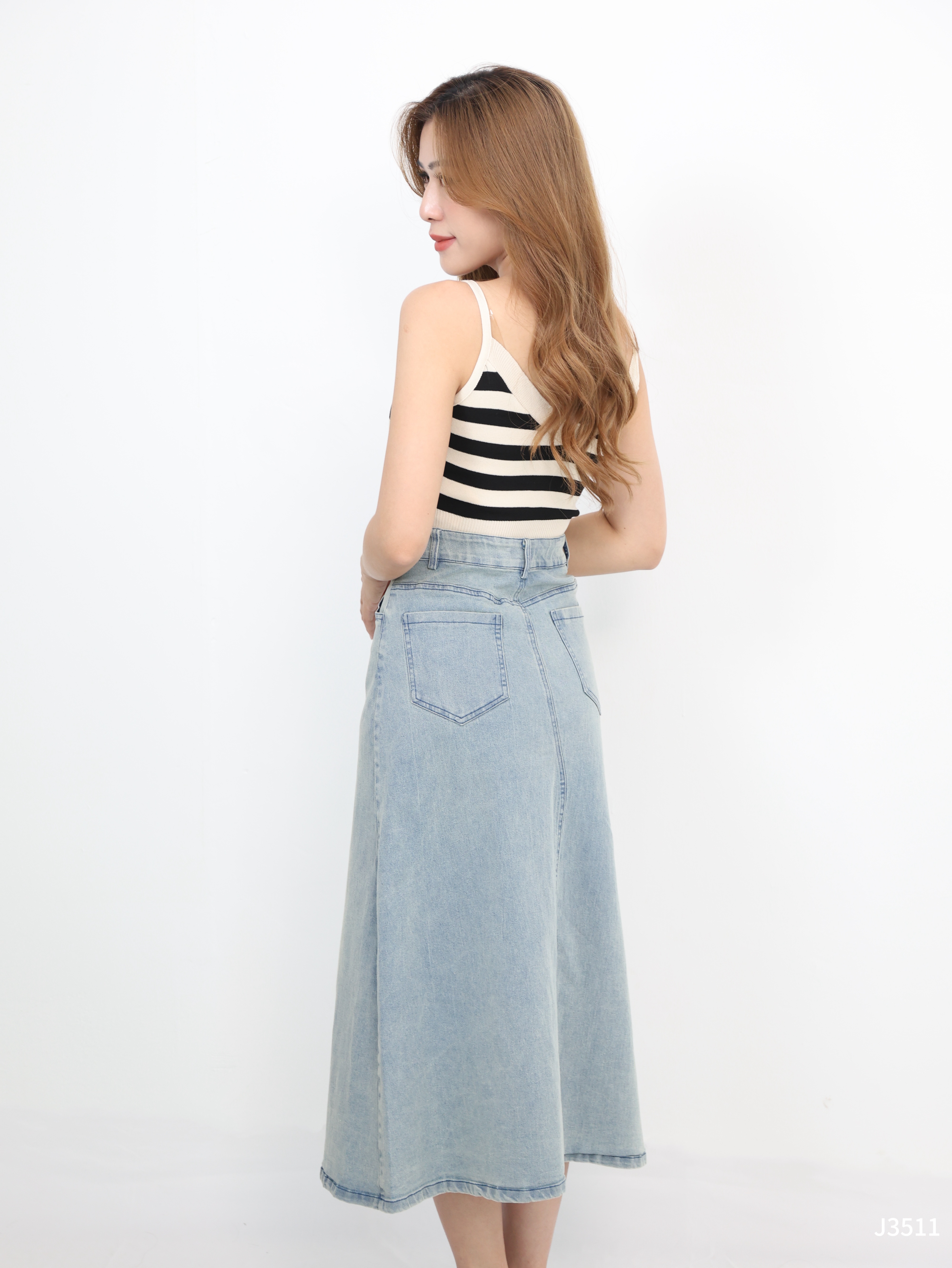 【LBP独家】百搭显瘦A字半身裙 (J3511)-La'Belle Fashion Boutique Sdn Bhd