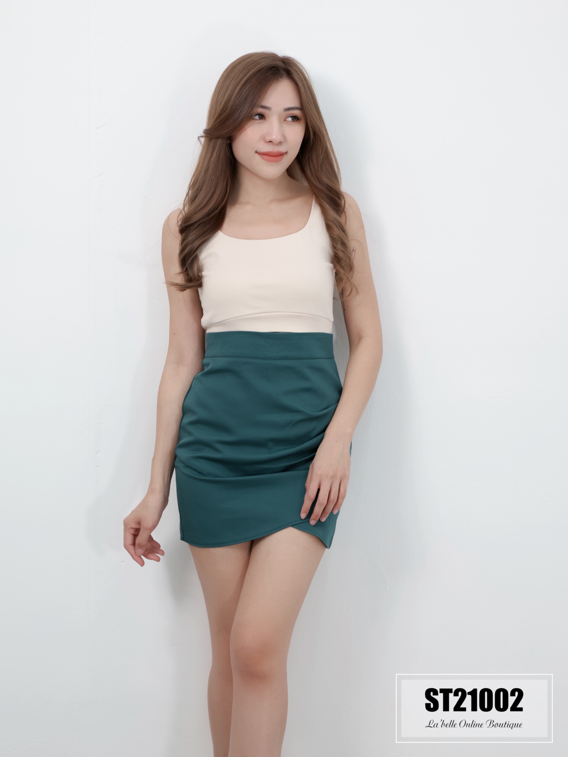 【LBP独家】显瘦压褶设计女神裤裙（ST21002）