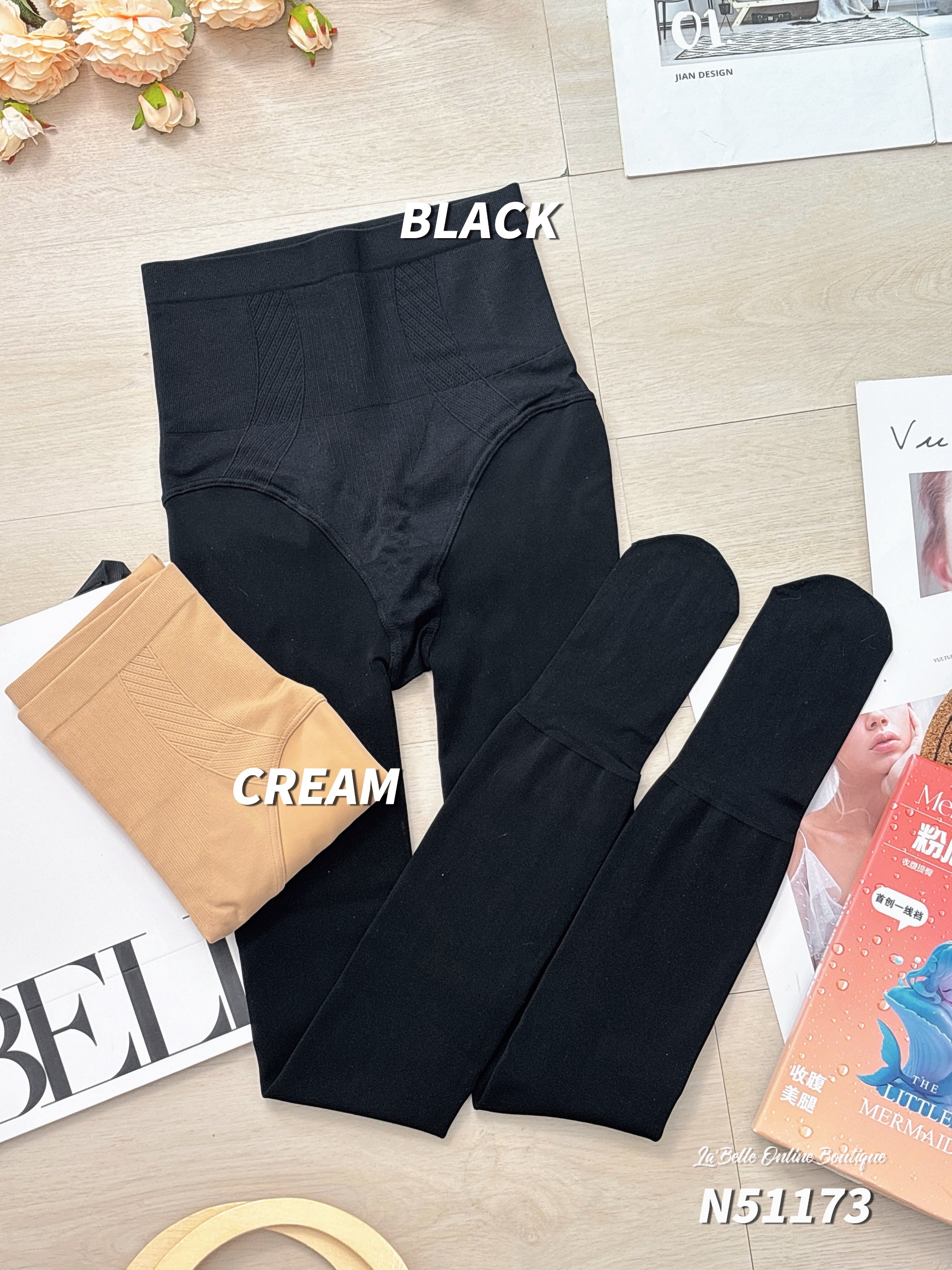 必买光腿神器！粉底液裸感面膜连袜打底裤 (N51173)