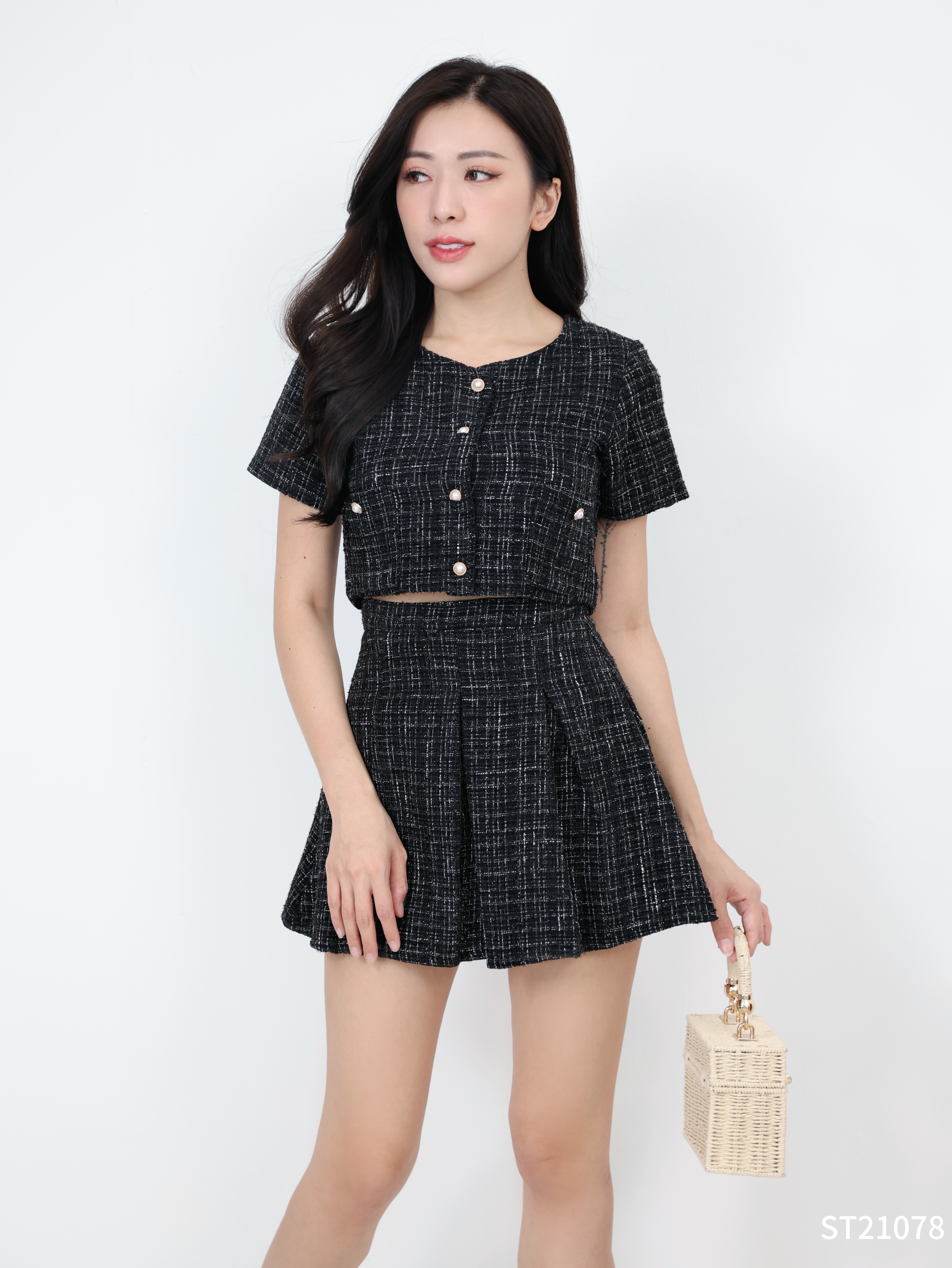 【LBP独家】高级感时尚小香风两件套 (ST21078) - 特价-La'Belle Fashion Boutique Sdn Bhd