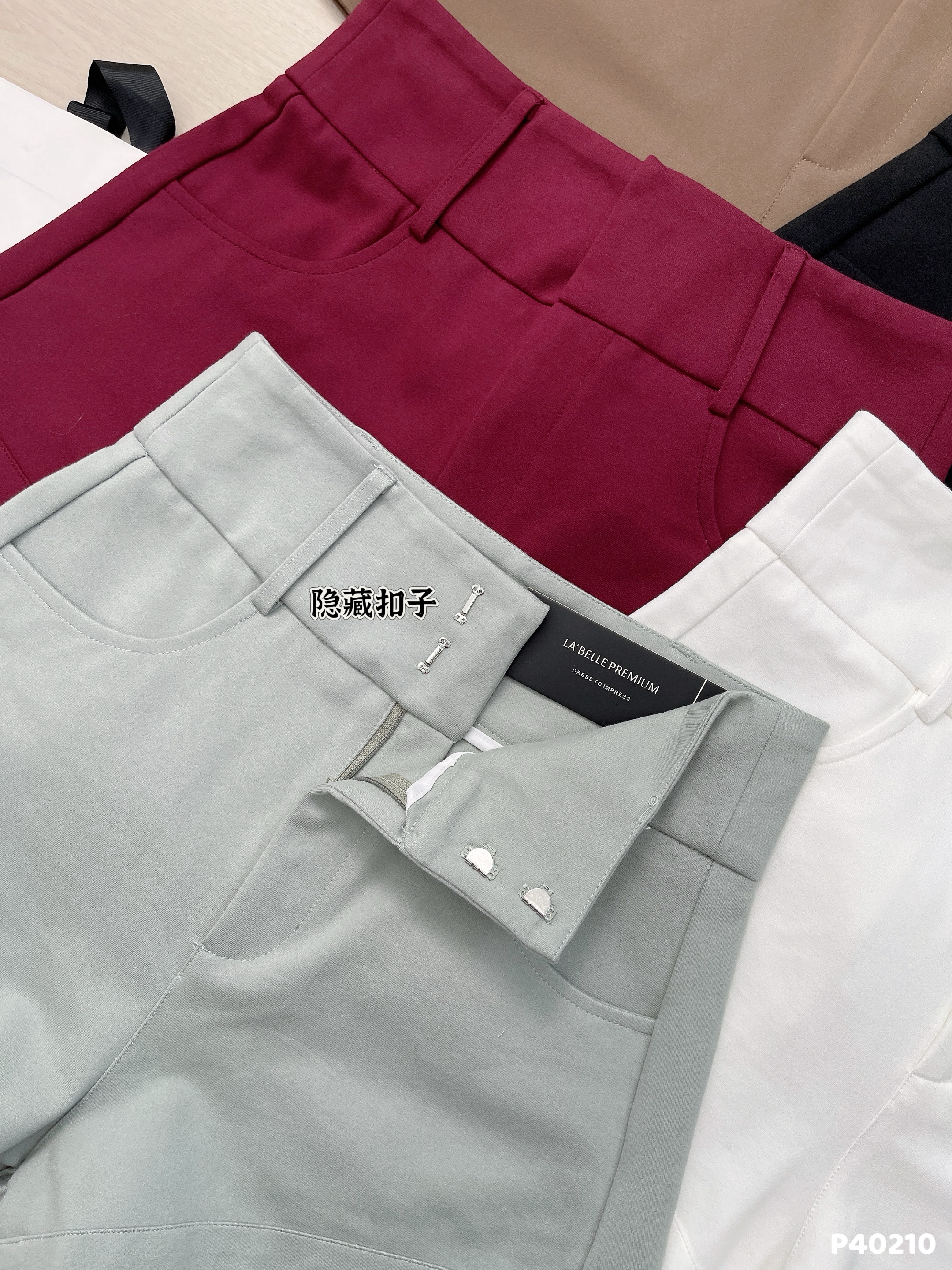 【LBP独家】百搭显瘦阔腿高腰短裤   (P40210)