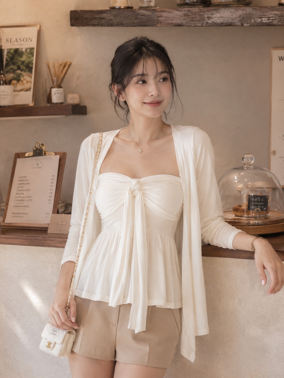 甜美度假风两件套 (T90790)