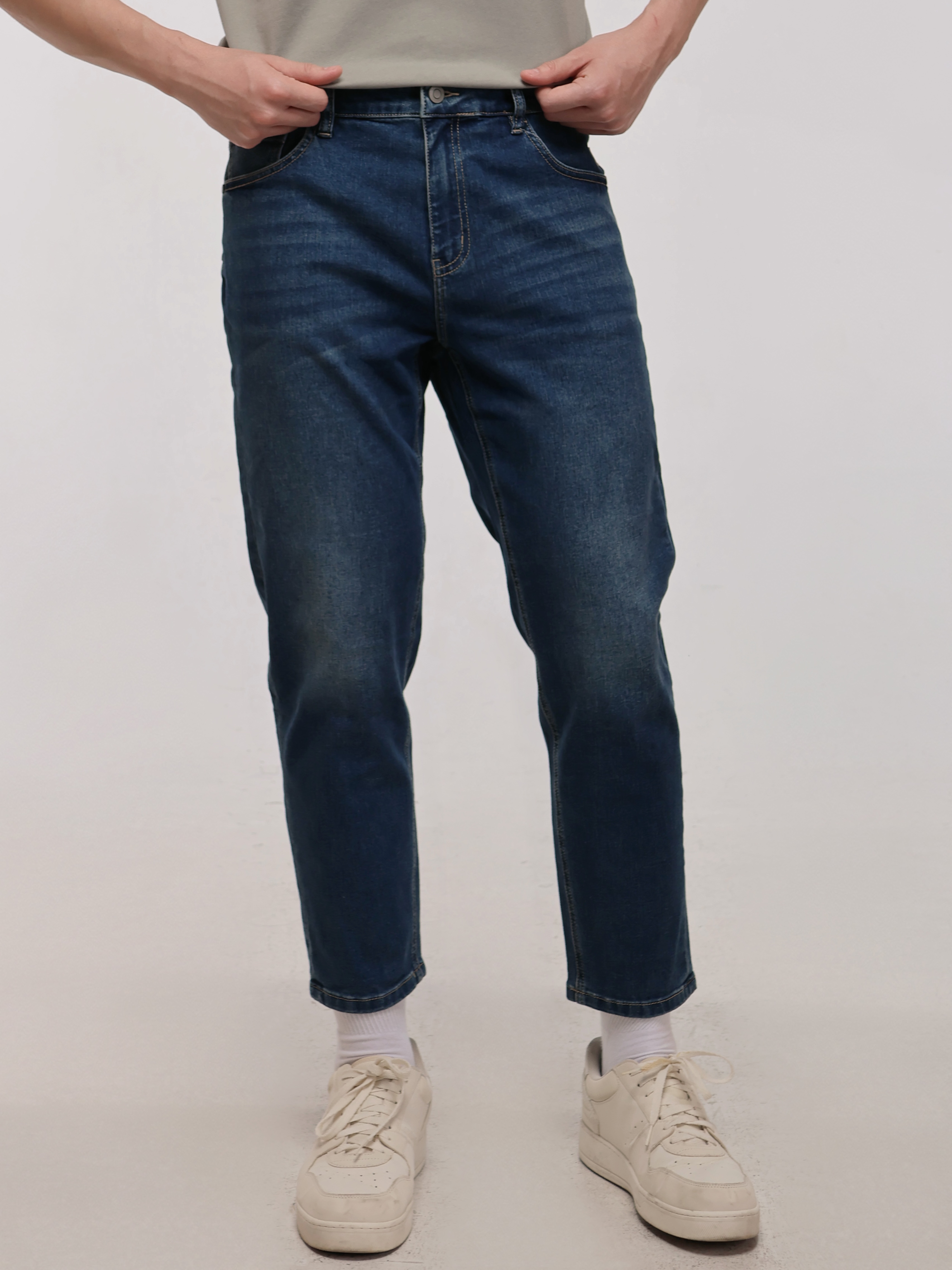 Straight Cut Men's Long Jeans (YS30124)