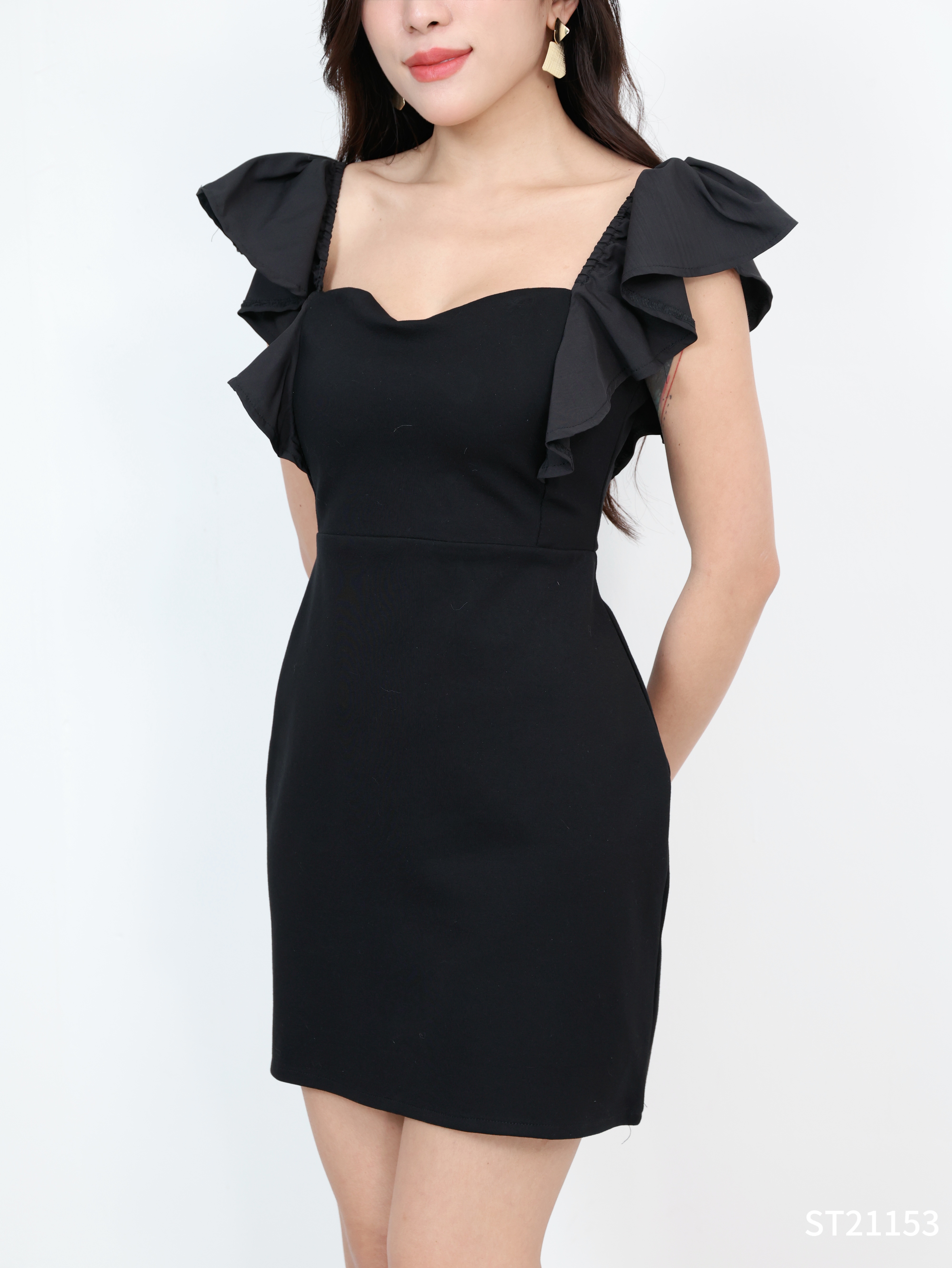 【LBP独家】性感爱心领收腰设计包臀连身裙 (ST21153) - 特价-La'Belle Fashion Boutique Sdn Bhd