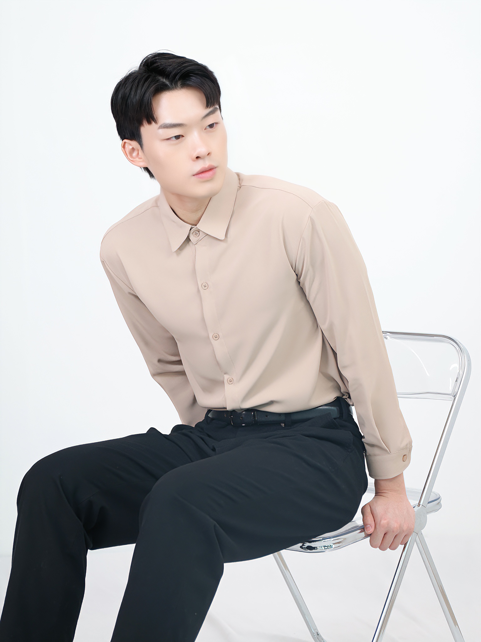 【STICKMEN】Elite 高级感纯色透气长袖上衣 (SM100102 BROWN)-La'Belle Fashion Boutique Sdn Bhd