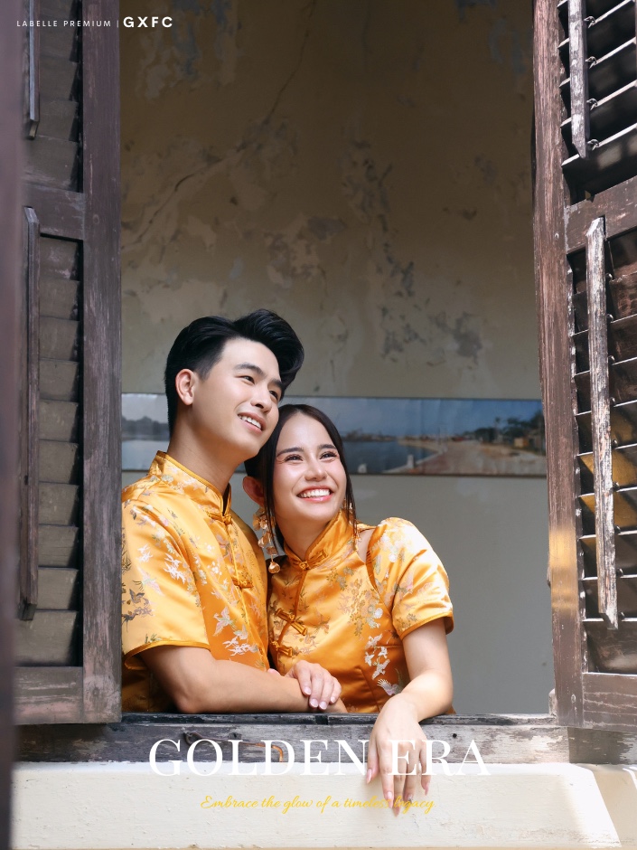 【LBP GXFC 独家新年系列-盛世年华】改良版花鸟图刺绣盘扣设计旗袍 (ST21164)-La'Belle Fashion Boutique Sdn Bhd