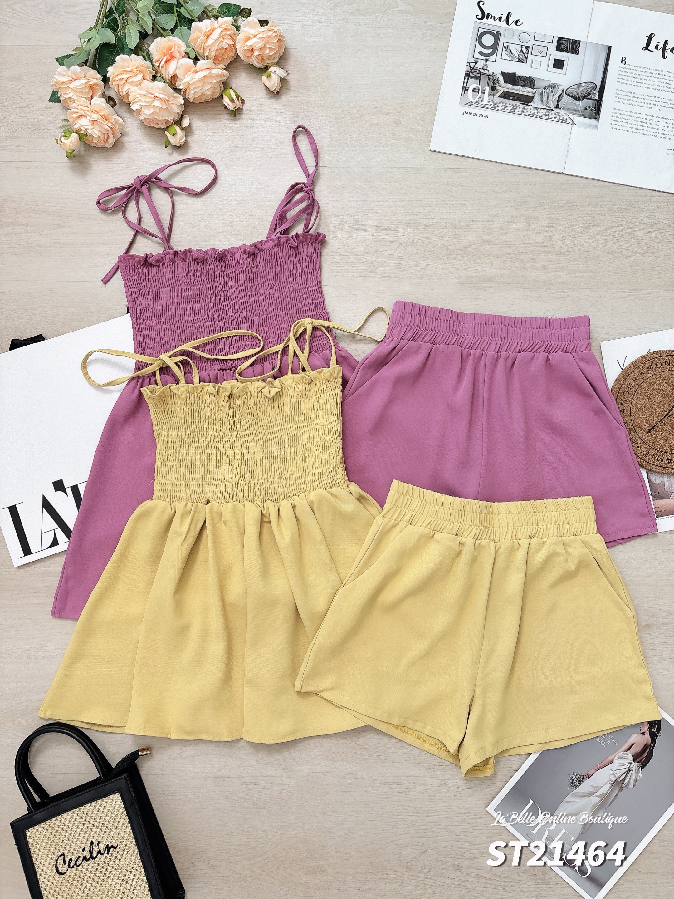 时尚度假风两件套 (ST21464)