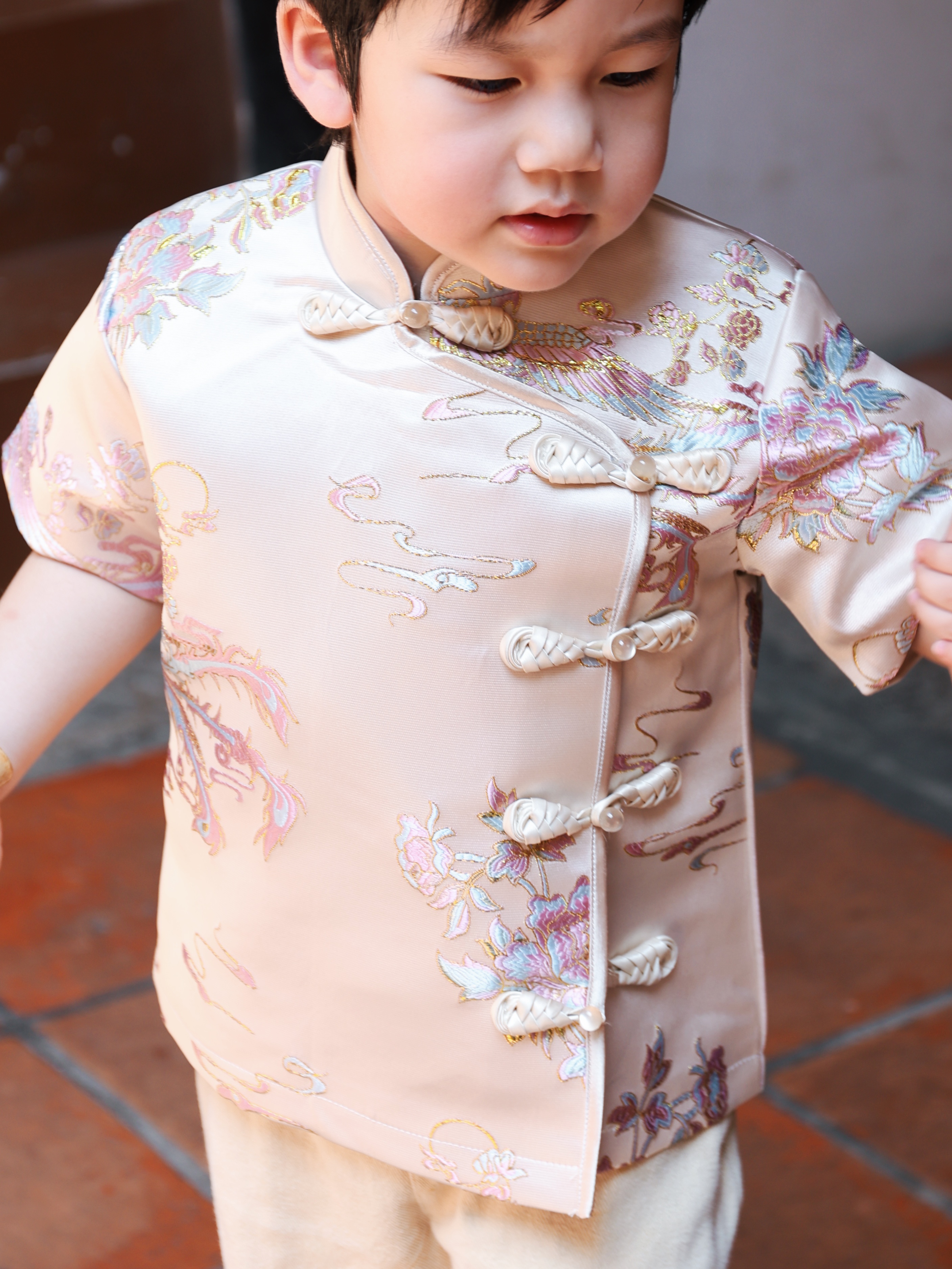 【LBP亲子系列-男童款】独特改良版唐装上衣 (F70137)