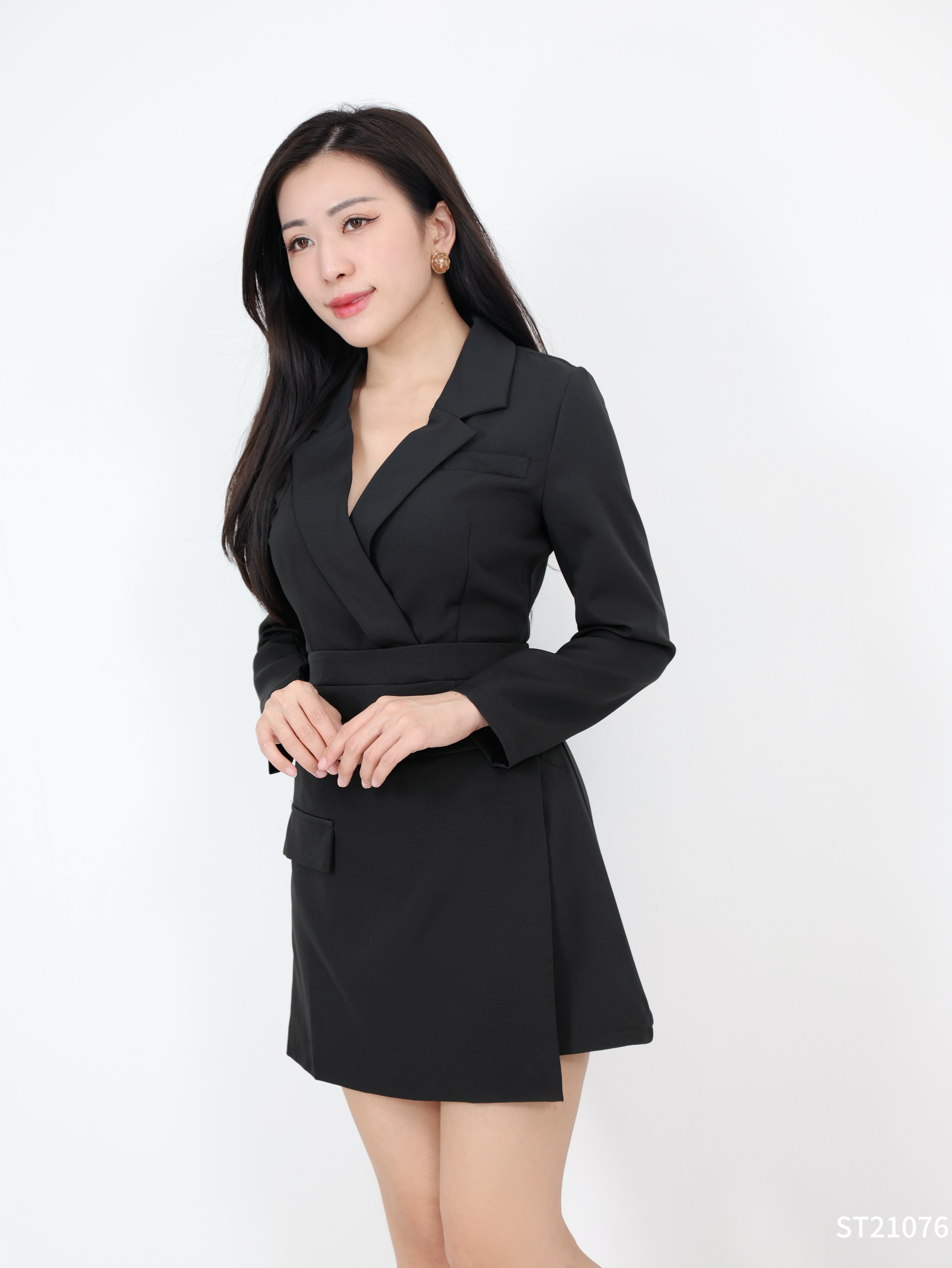 【LBP独家】职场御姐风不规则设计连身裤裙 (ST21076)-La'Belle Fashion Boutique Sdn Bhd