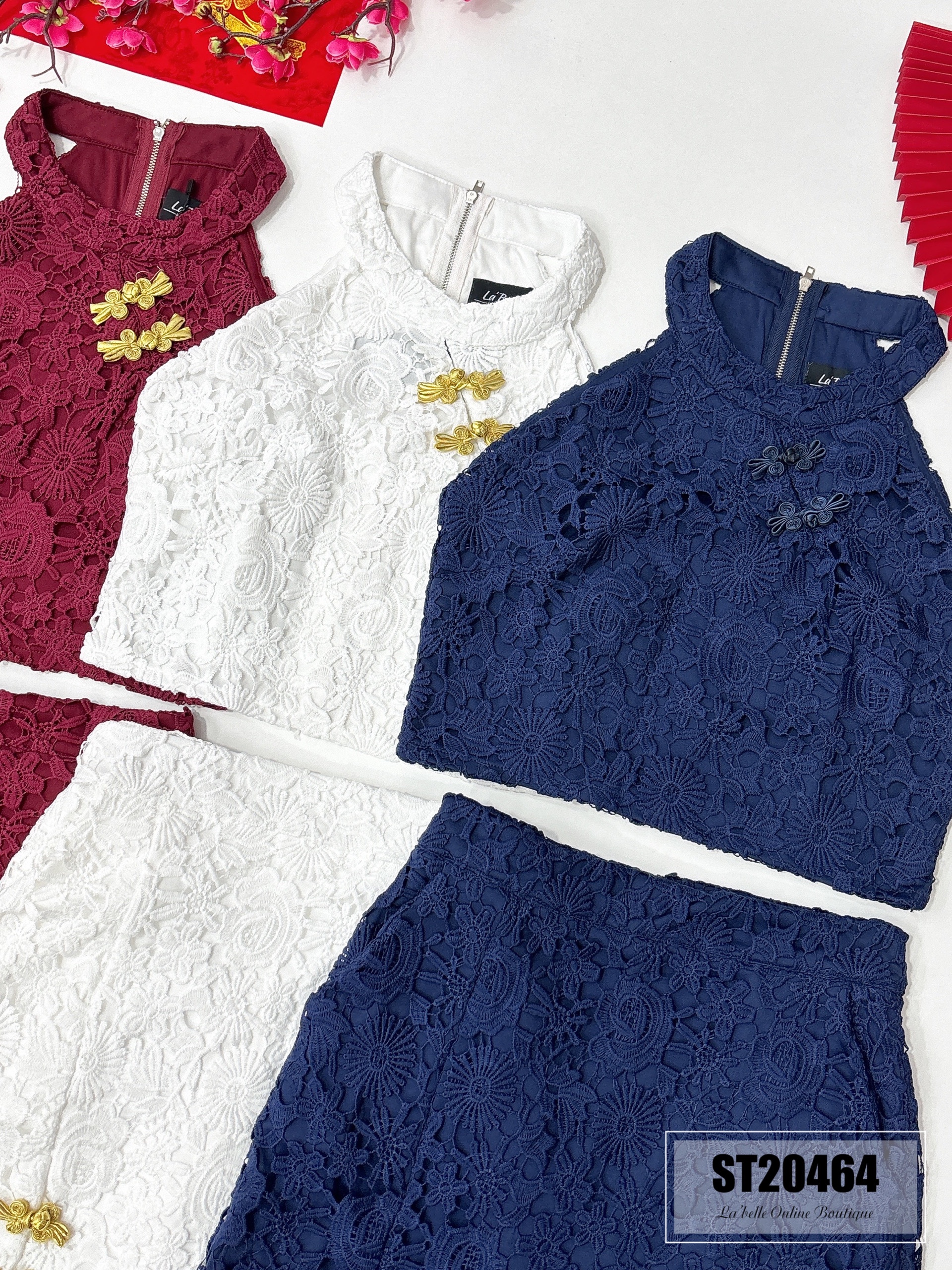 【LBP独家】唯美气质改良版旗袍两件套（ST20464）