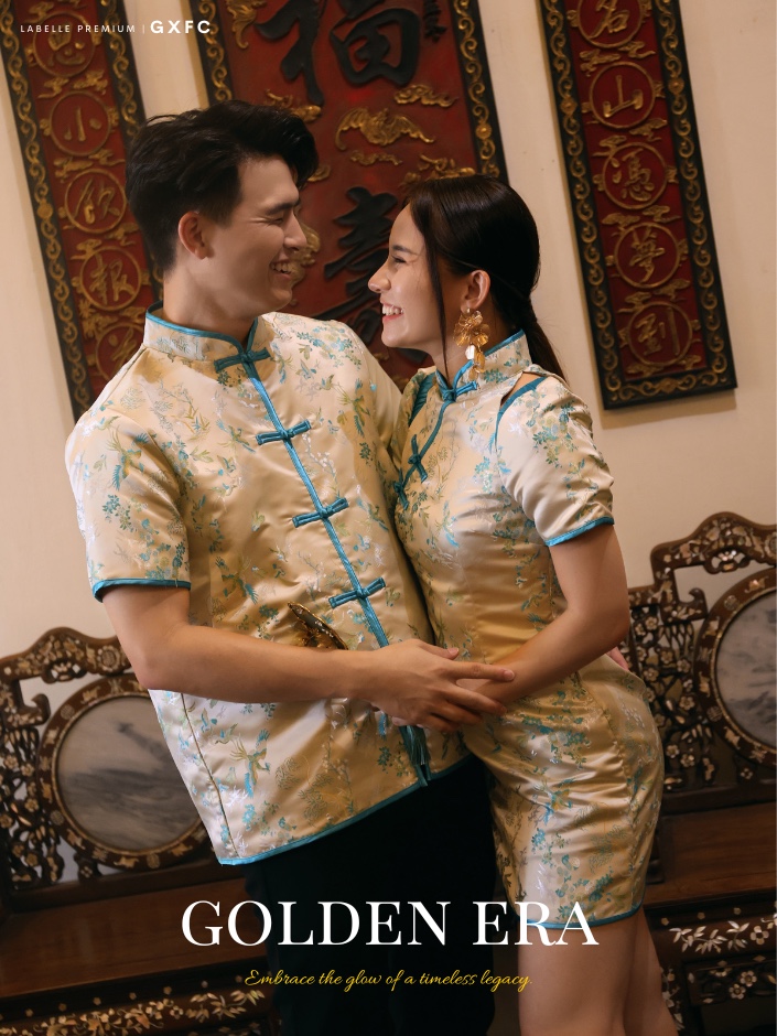 【LBP GXFC 独家新年系列-盛世年华】独特传统花鸟图刺绣唐装上衣 (T90223)-La'Belle Fashion Boutique Sdn Bhd