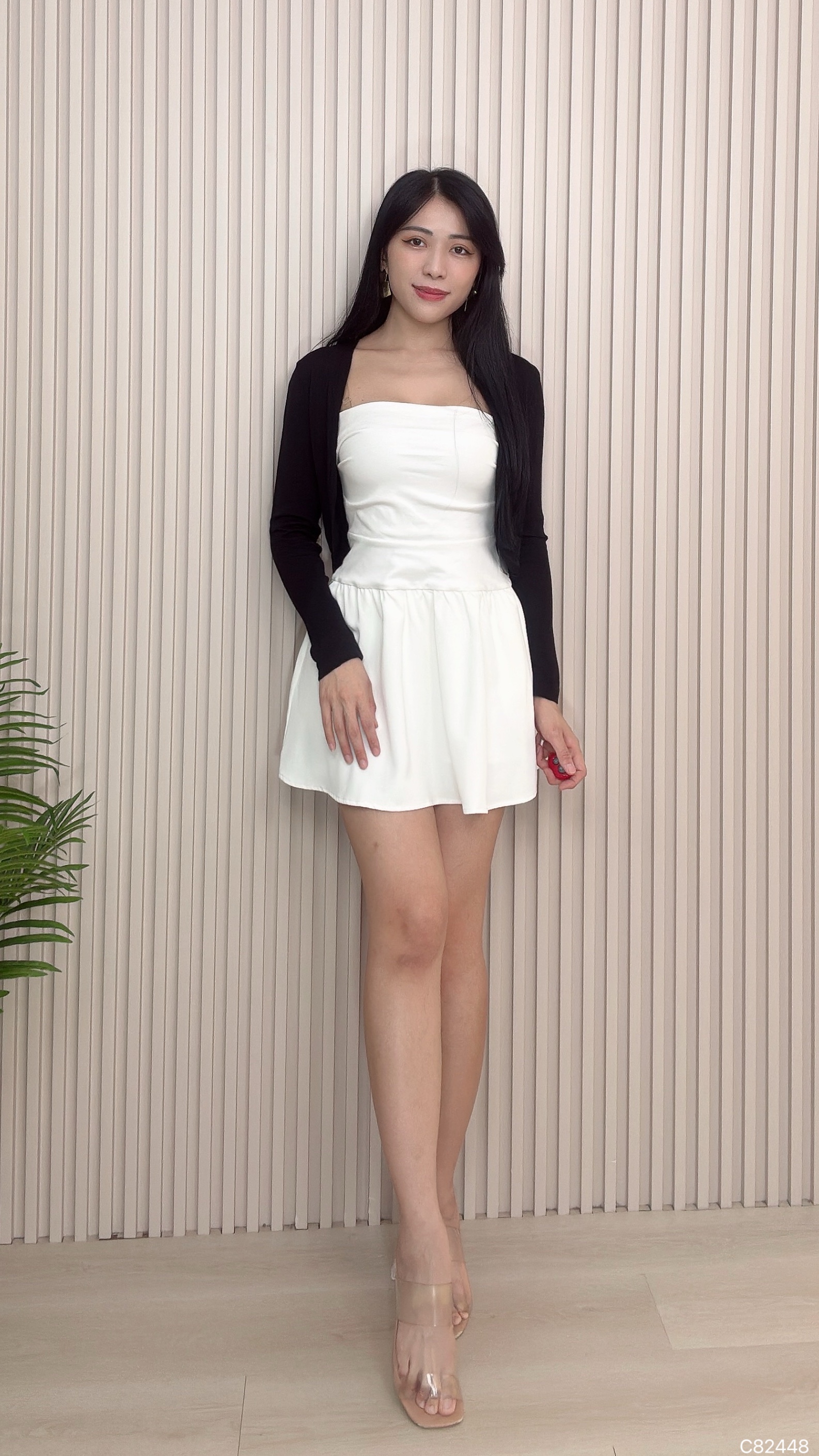 百搭不规则设计开衫外套 (C82448)