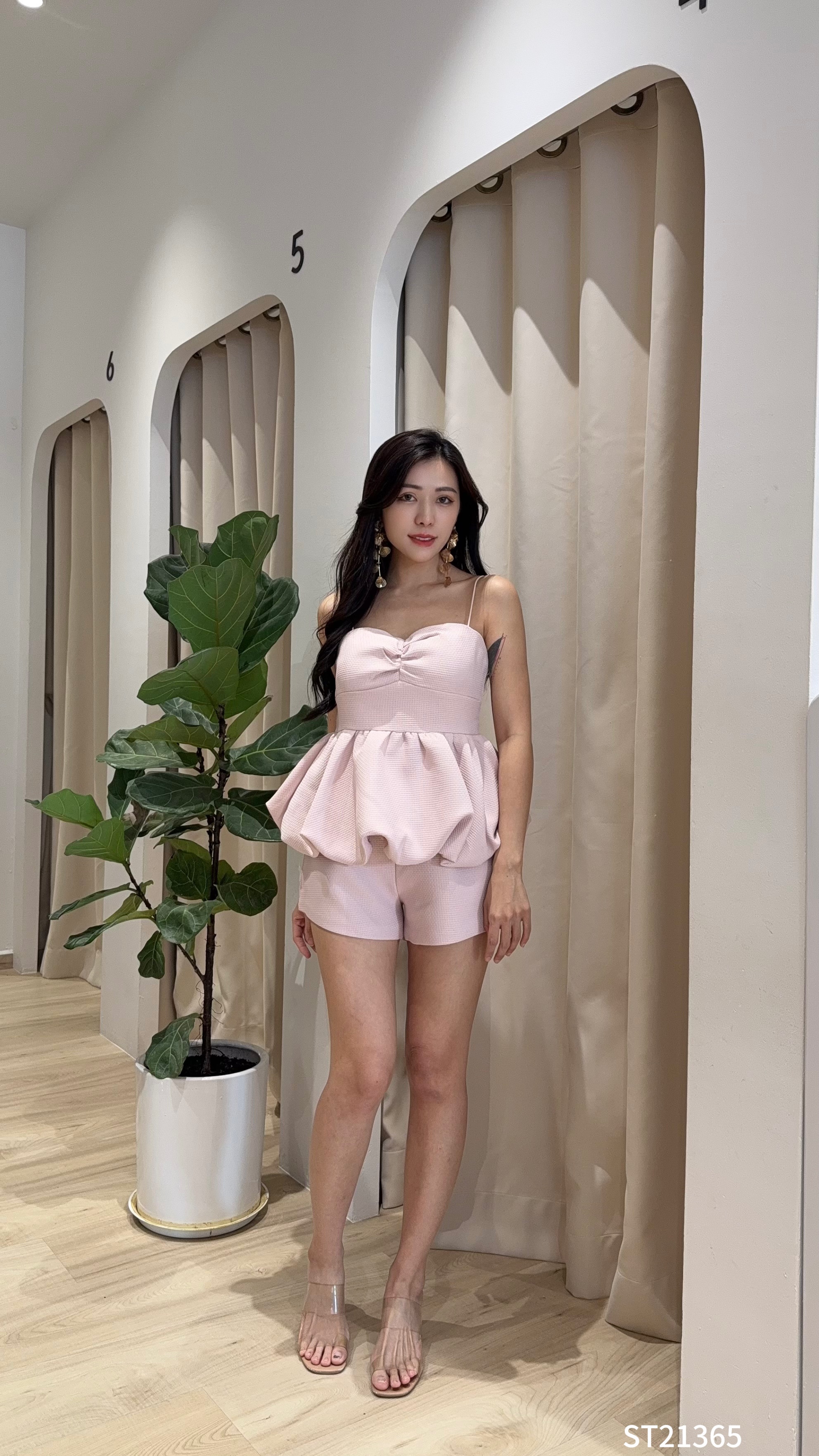 小香风华夫格两件套 (ST21365)