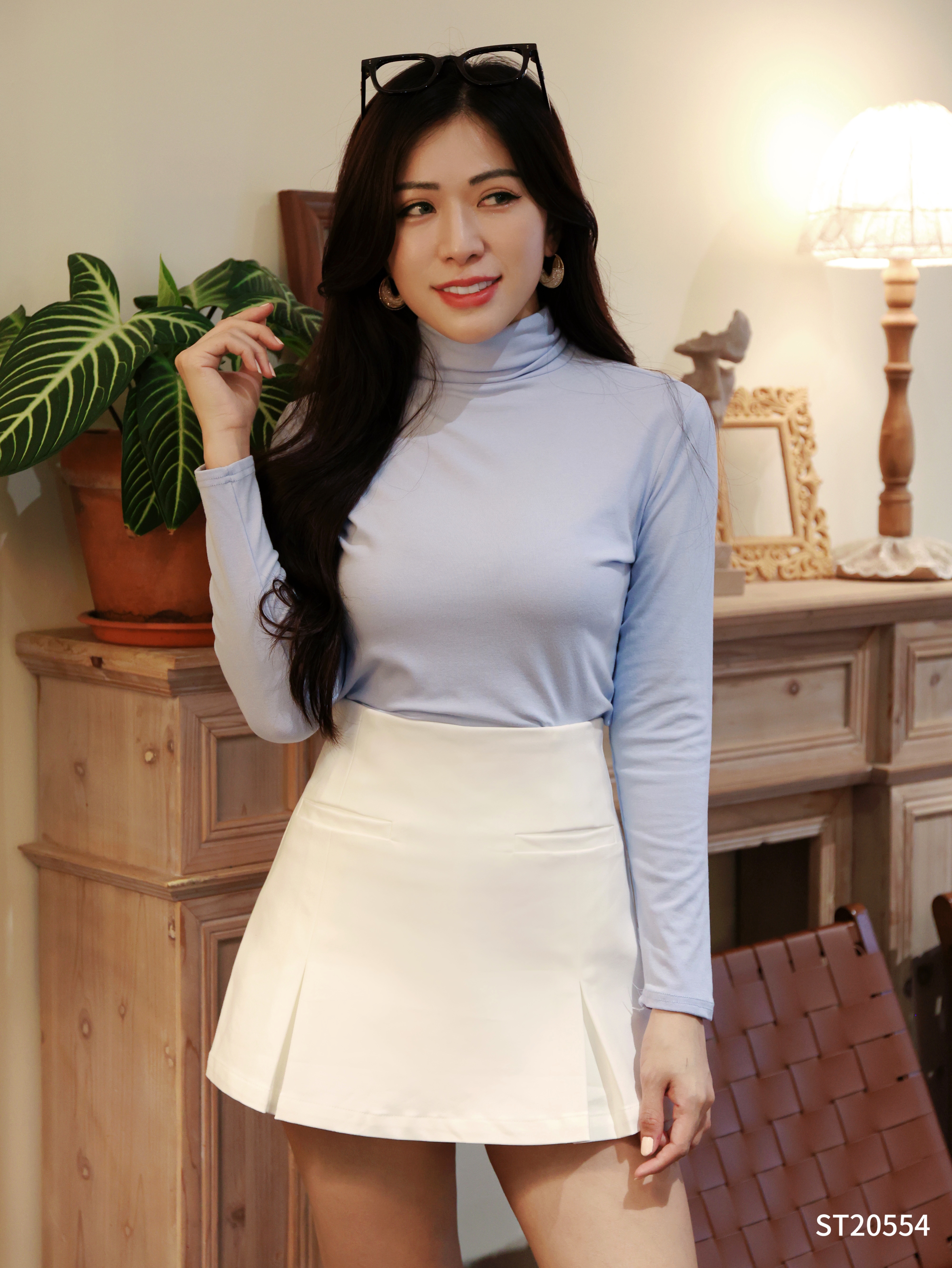 【LBP独家】百搭显瘦款高腰女神裤裙（ST20554）