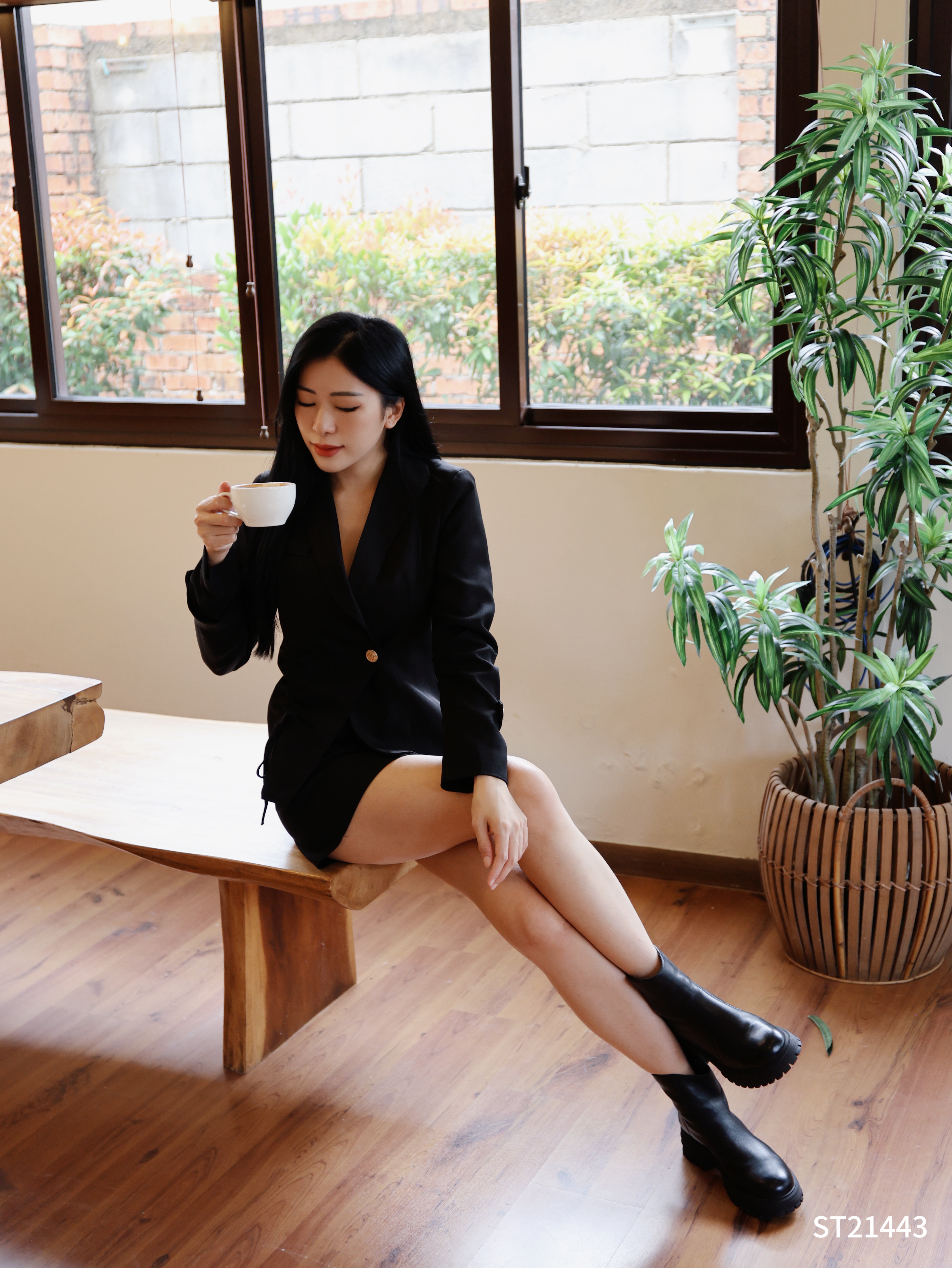 【LATTE NOON】甜美日系撞色两件套 (ST21443)