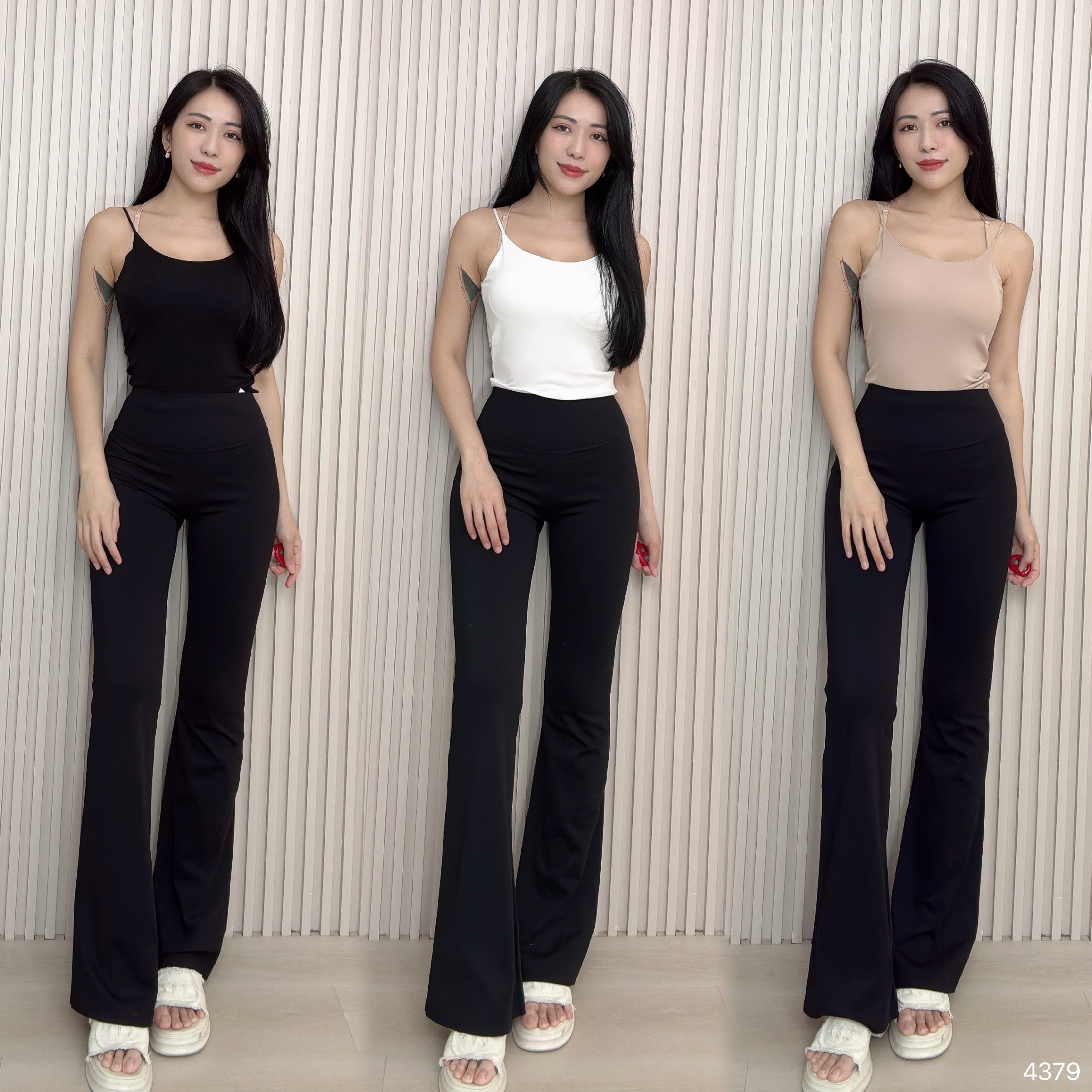 绝美后背V领蕾丝花边吊带内搭  (4379)