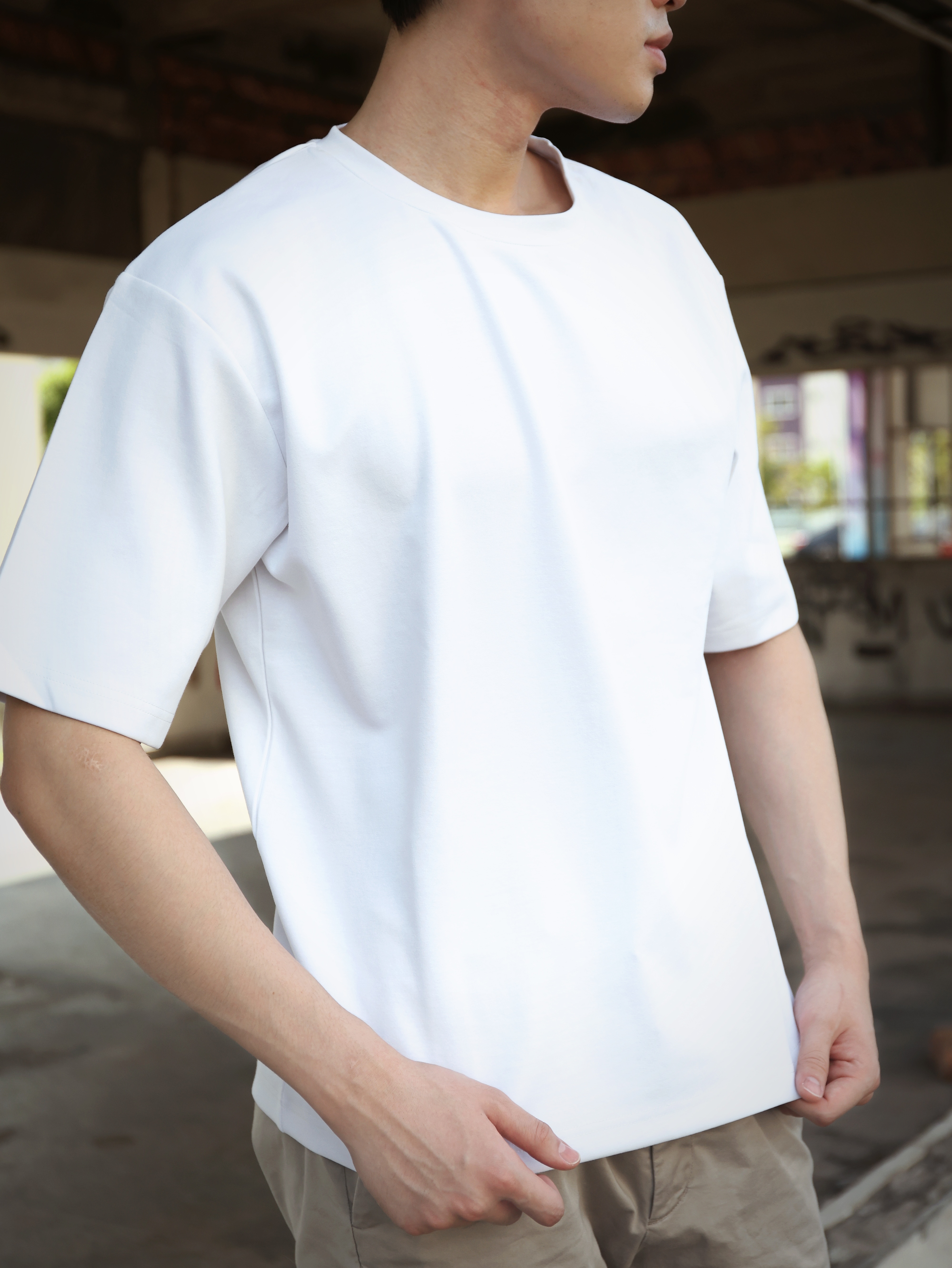 【STICKMEN】舒适圆领宽松OverSize上衣（SM100101 WHITE）