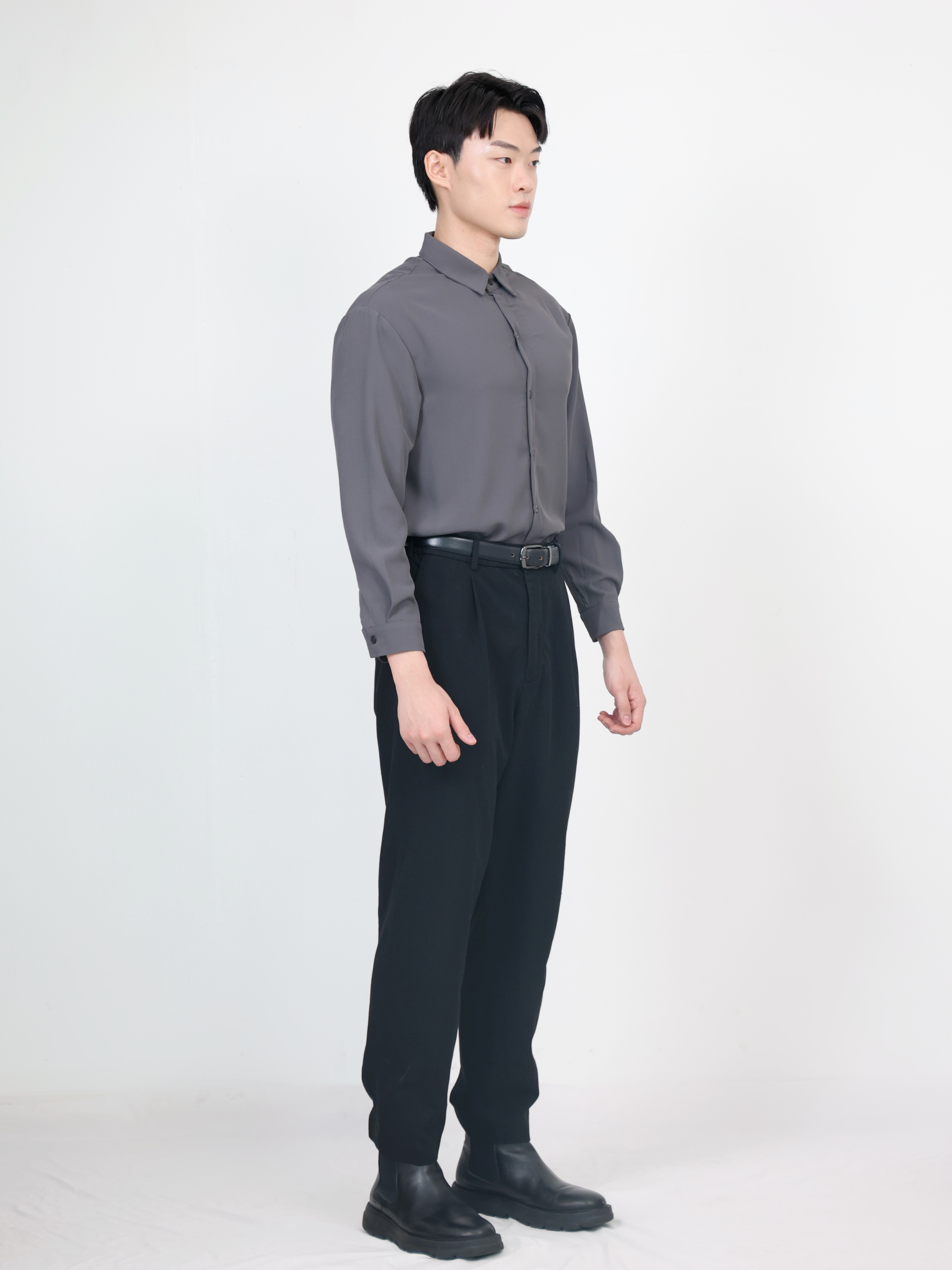 【STICKMEN】Elite 高级感纯色透气长袖上衣 (SM100102 GREY)-La'Belle Fashion Boutique Sdn Bhd