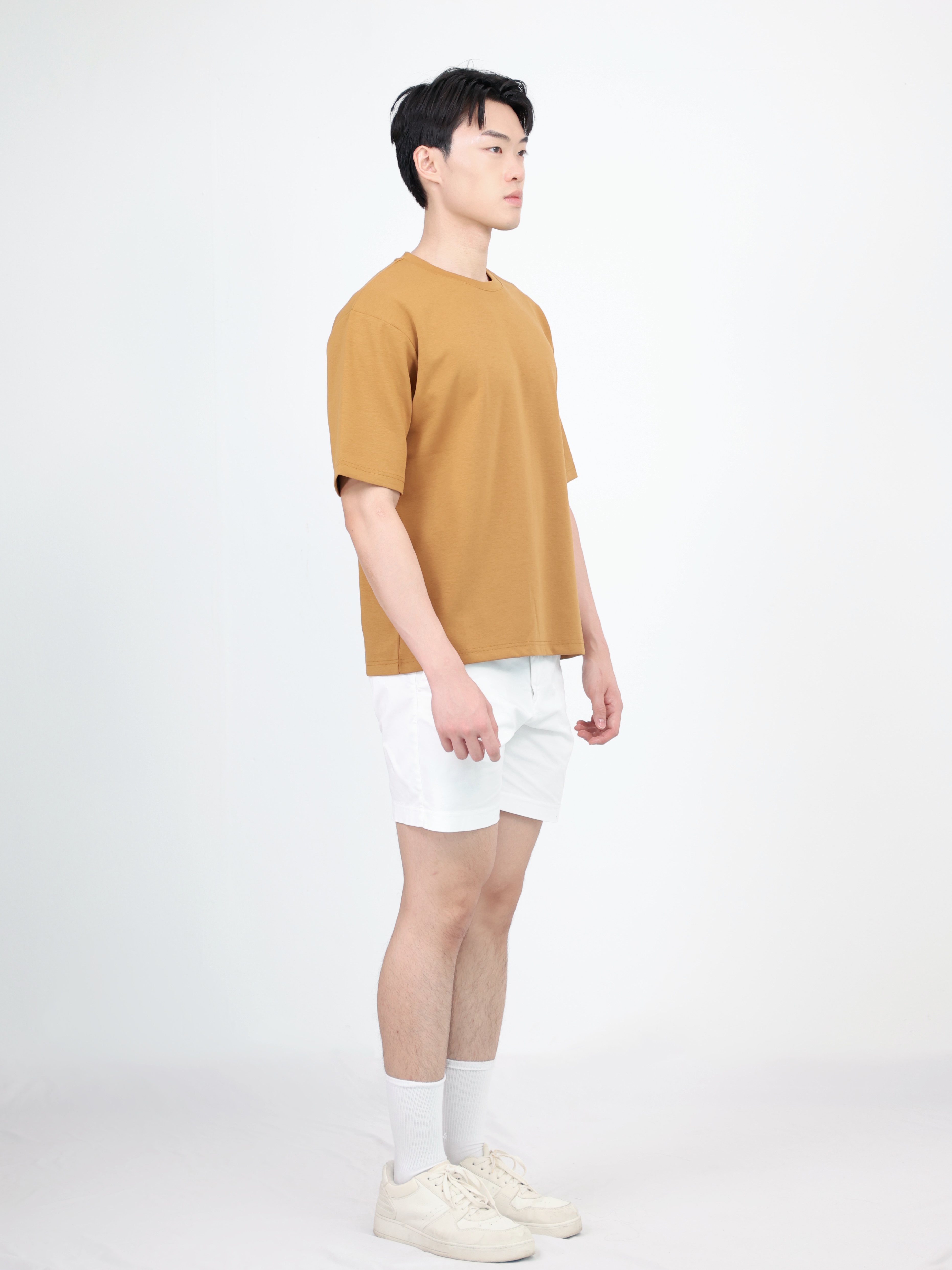 【STICKMEN】舒适圆领宽松OverSize上衣（SM100101 BROWN）