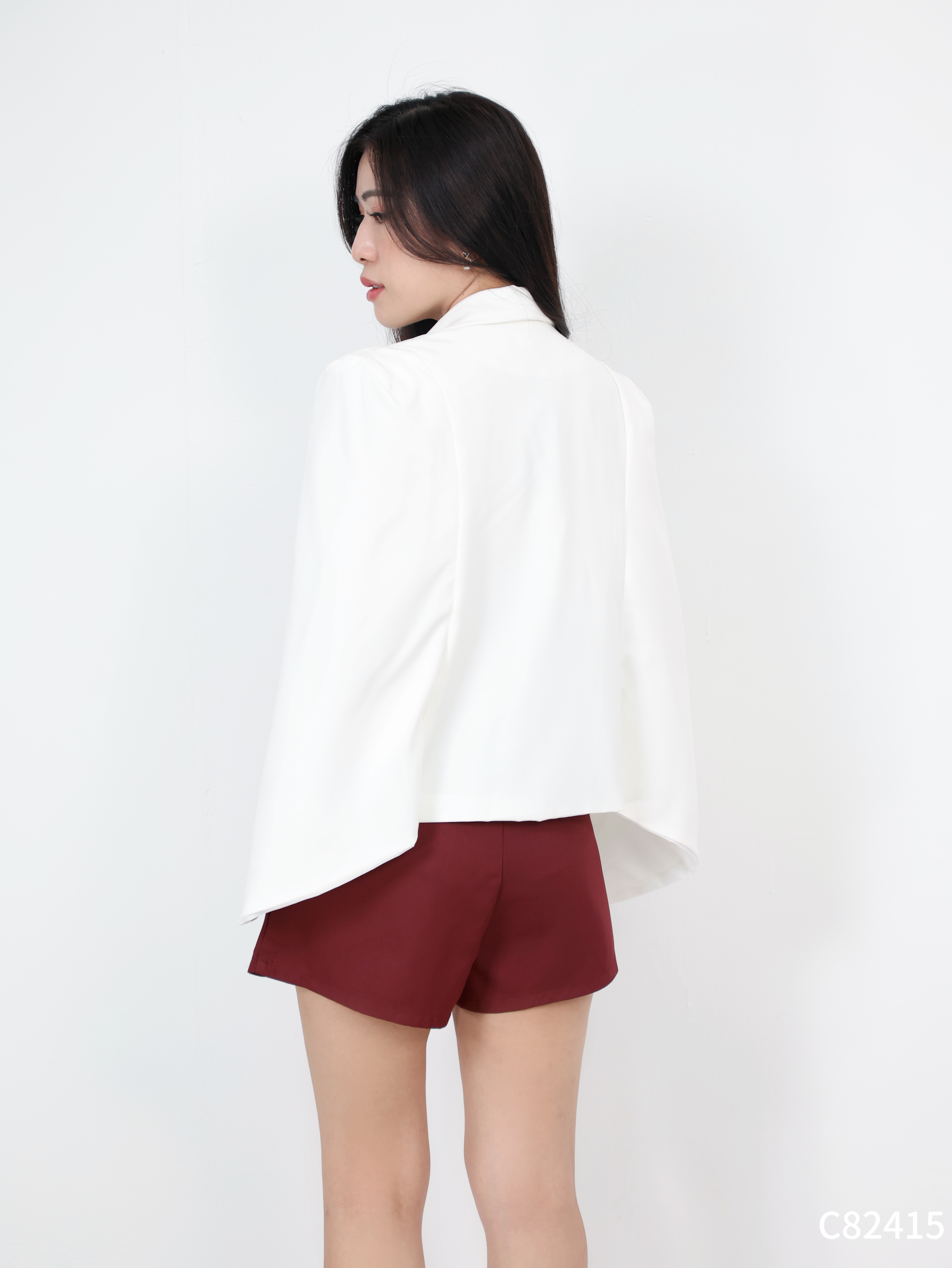 【LBP独家】主管风斗篷披肩外套 (C82415)-La'Belle Fashion Boutique Sdn Bhd