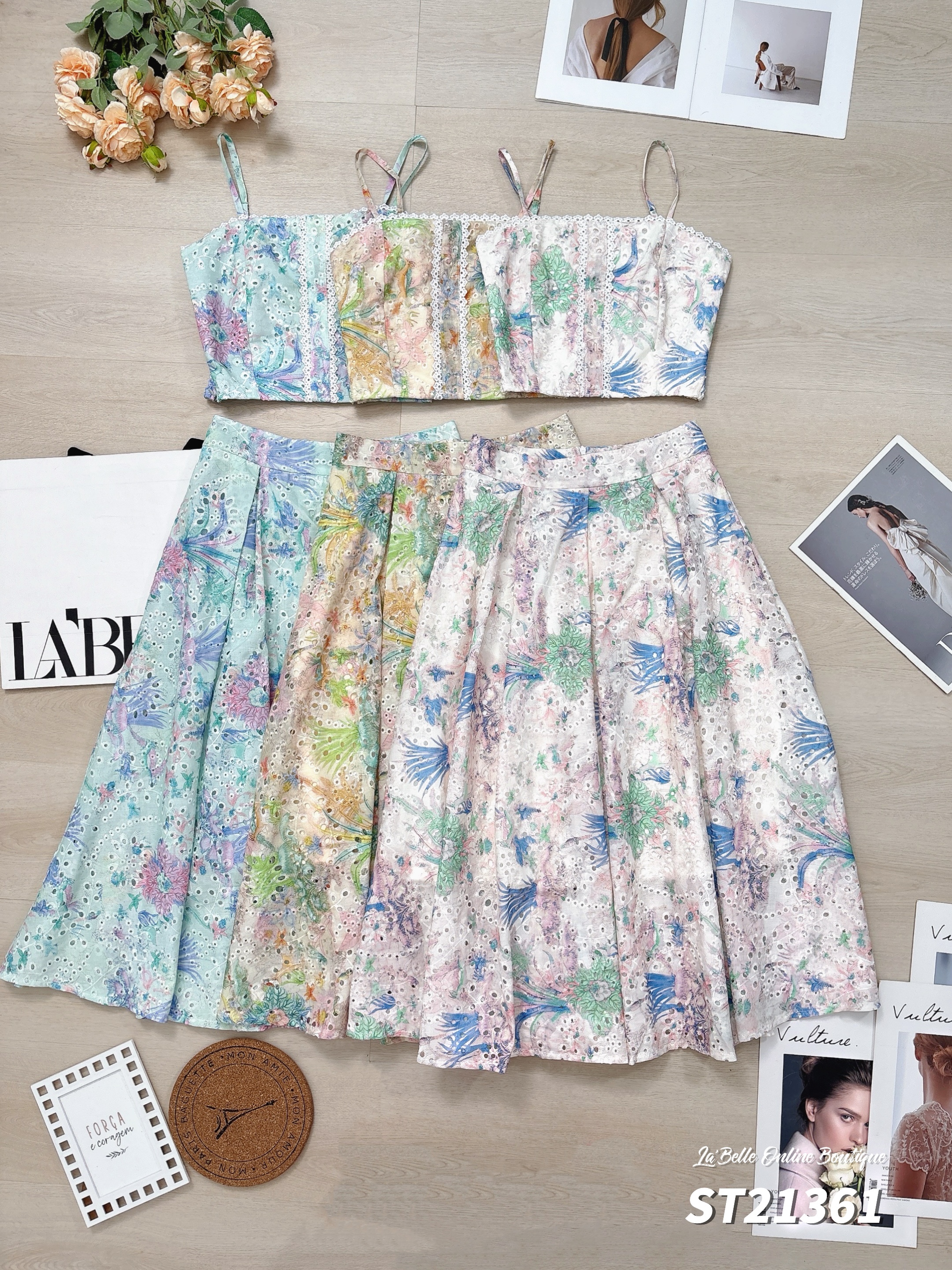 度假风通花设计两件套 (ST21361)