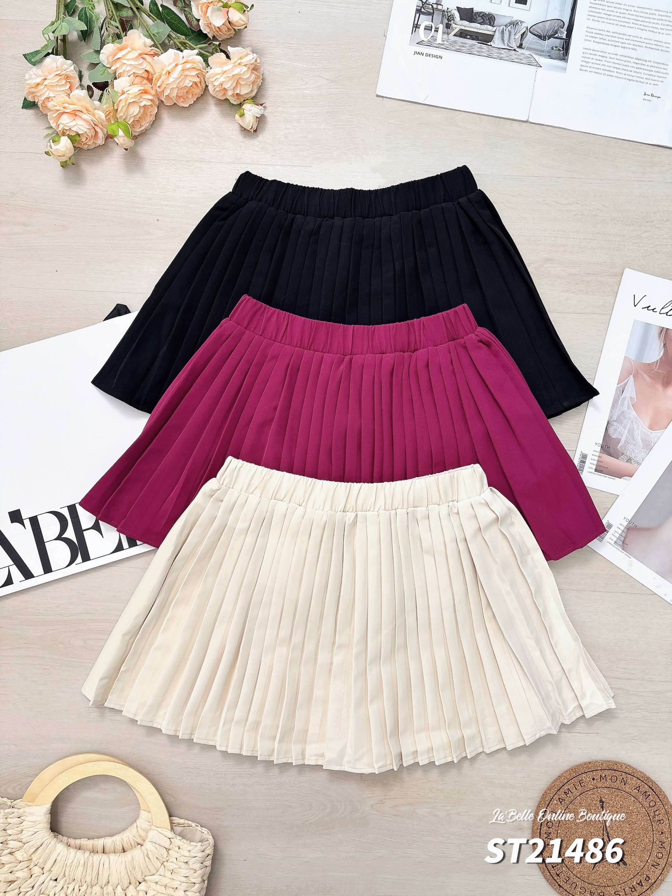 【LBP独家】时尚百搭A字高腰裙 (ST21486)