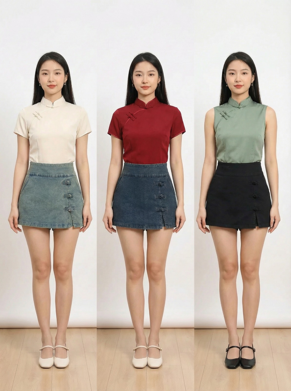 【LBP独家】时尚设计感A字高腰裤裙 (J3579)