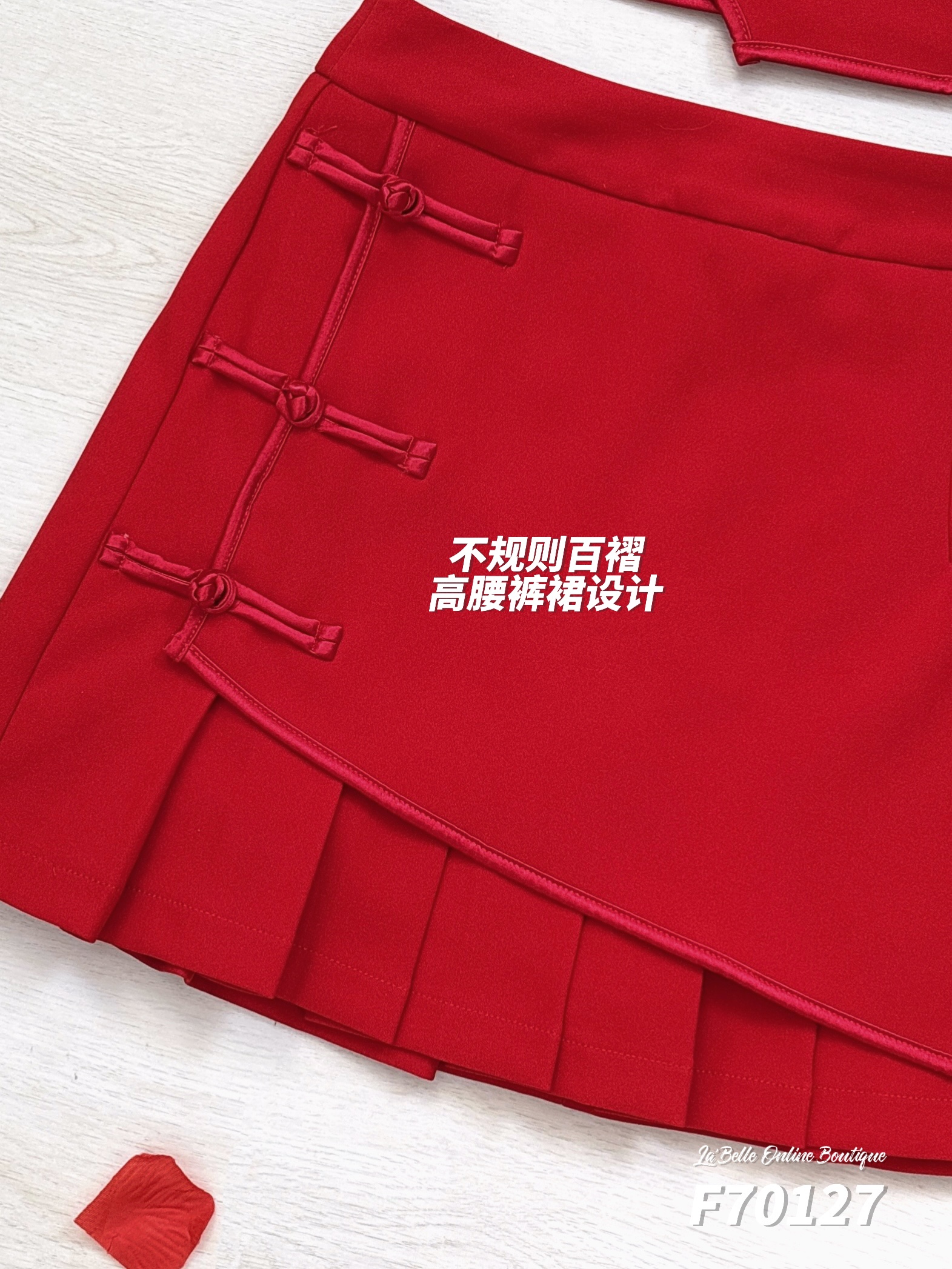 【LBP亲子系列-红运当头】时尚新中式旗袍两件套【妈妈款】(F70127)-La'Belle Fashion Boutique Sdn Bhd