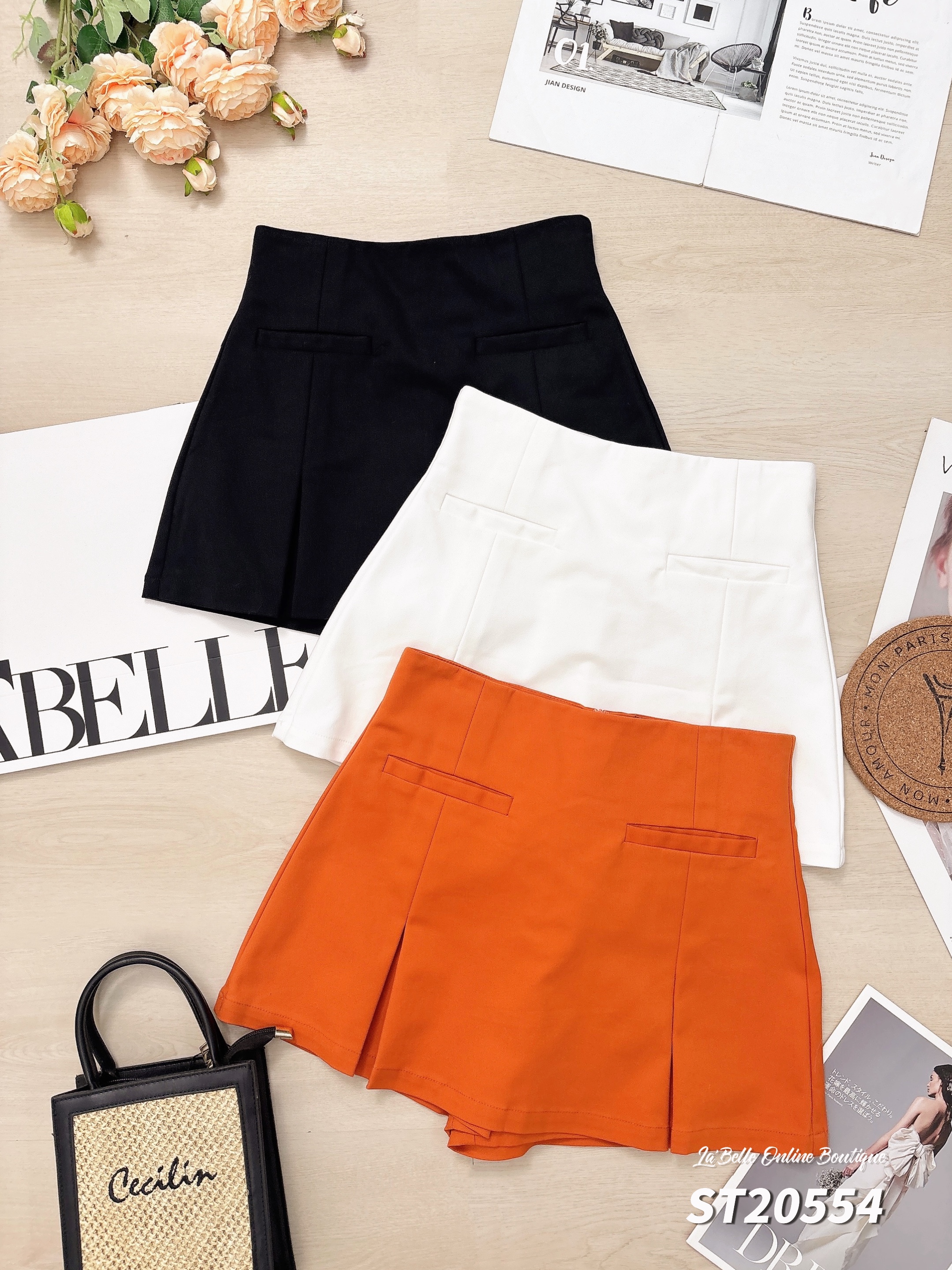 【LBP独家】百搭显瘦款高腰女神裤裙（ST20554）