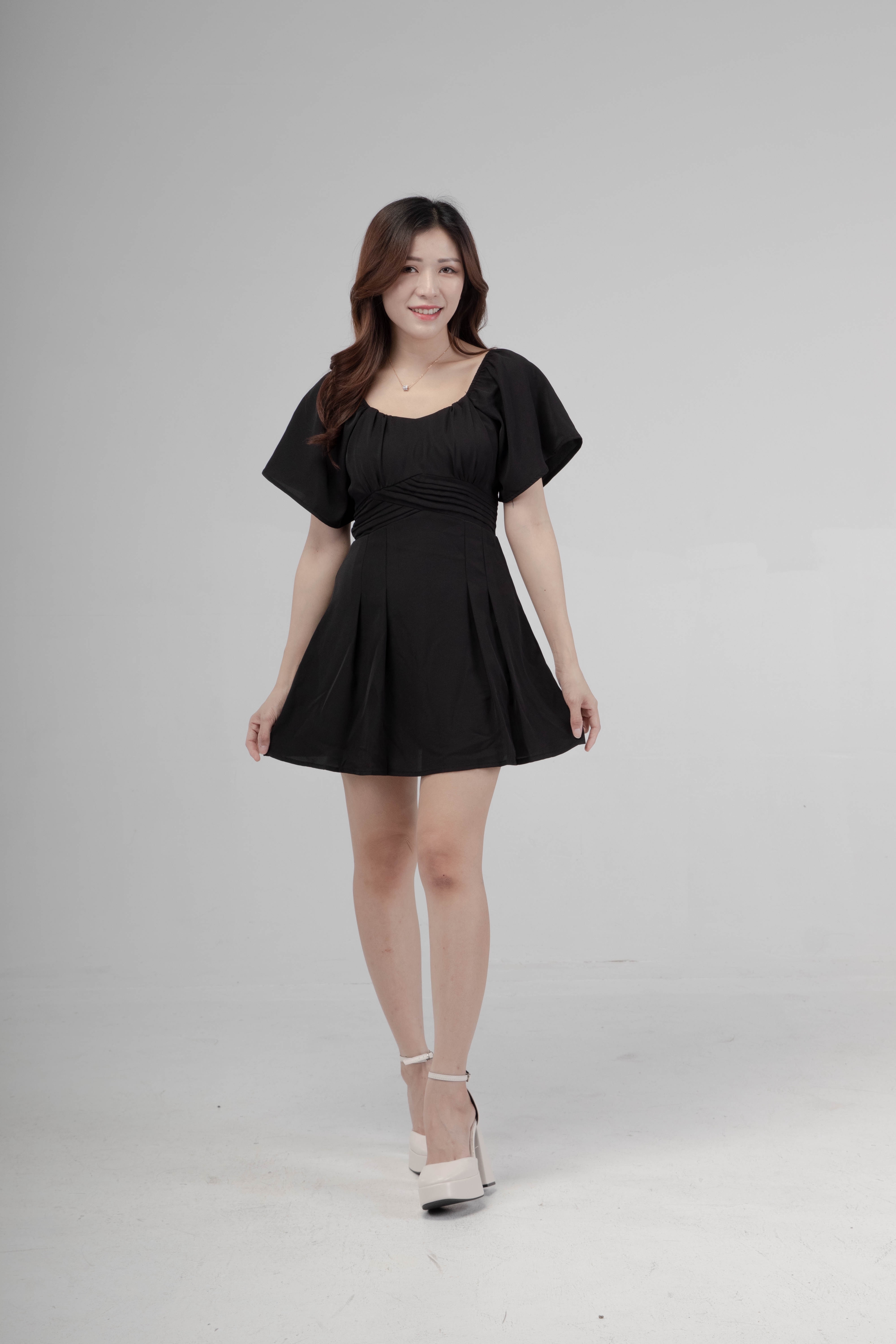 【LBP独家】法式绝美百褶设计连身裤裙（ST20545）