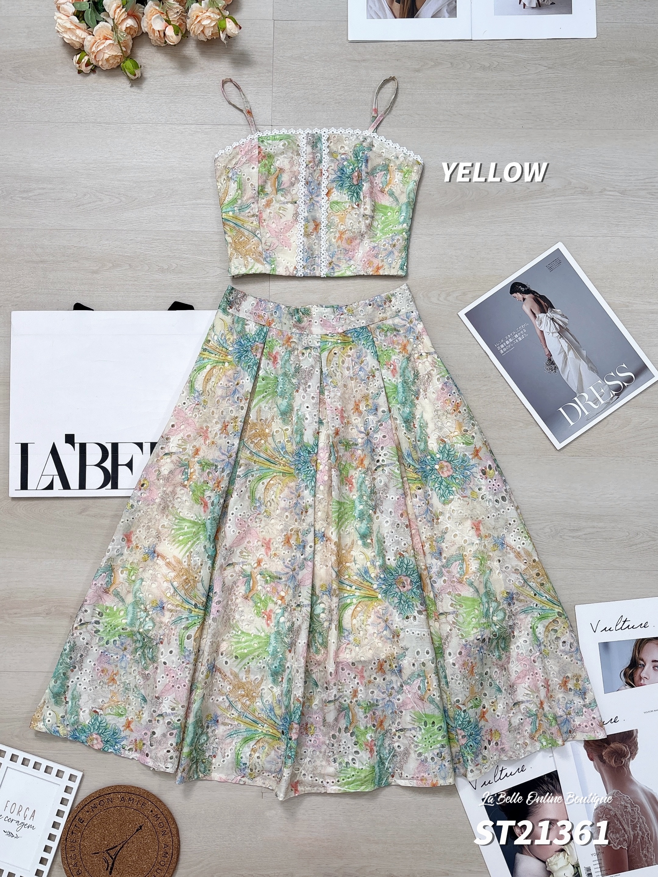 度假风通花设计两件套 (ST21361)