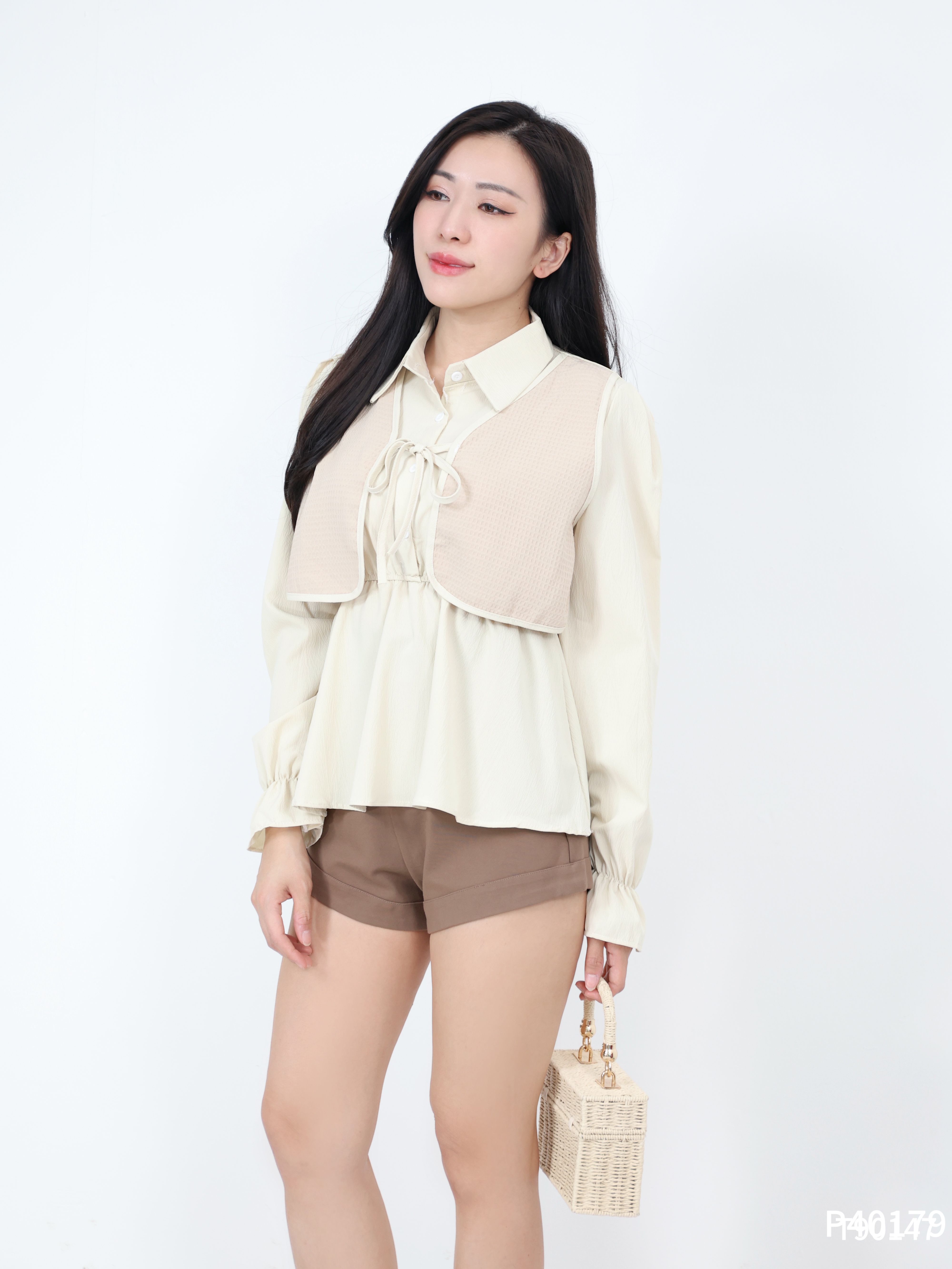 【LBP独家】百搭纯色款高腰短裤 (P40179) -特价-La'Belle Fashion Boutique Sdn Bhd