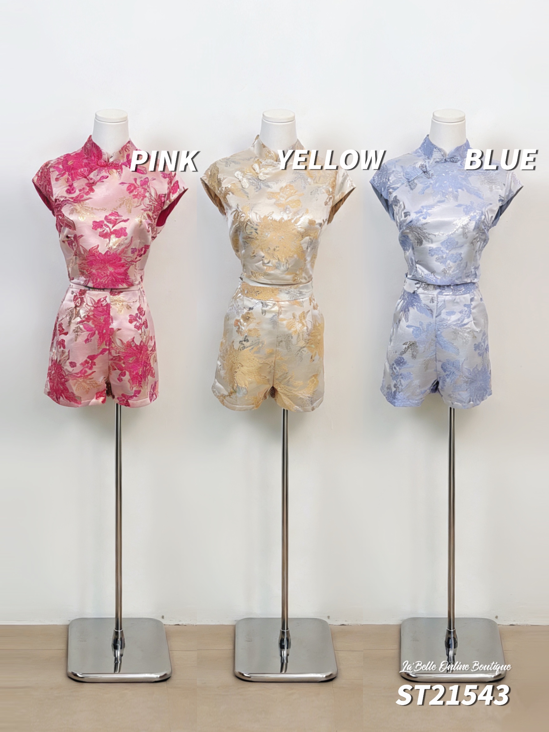 【LBP 独家新年系列】改良版减龄旗袍两件套 (ST21543)