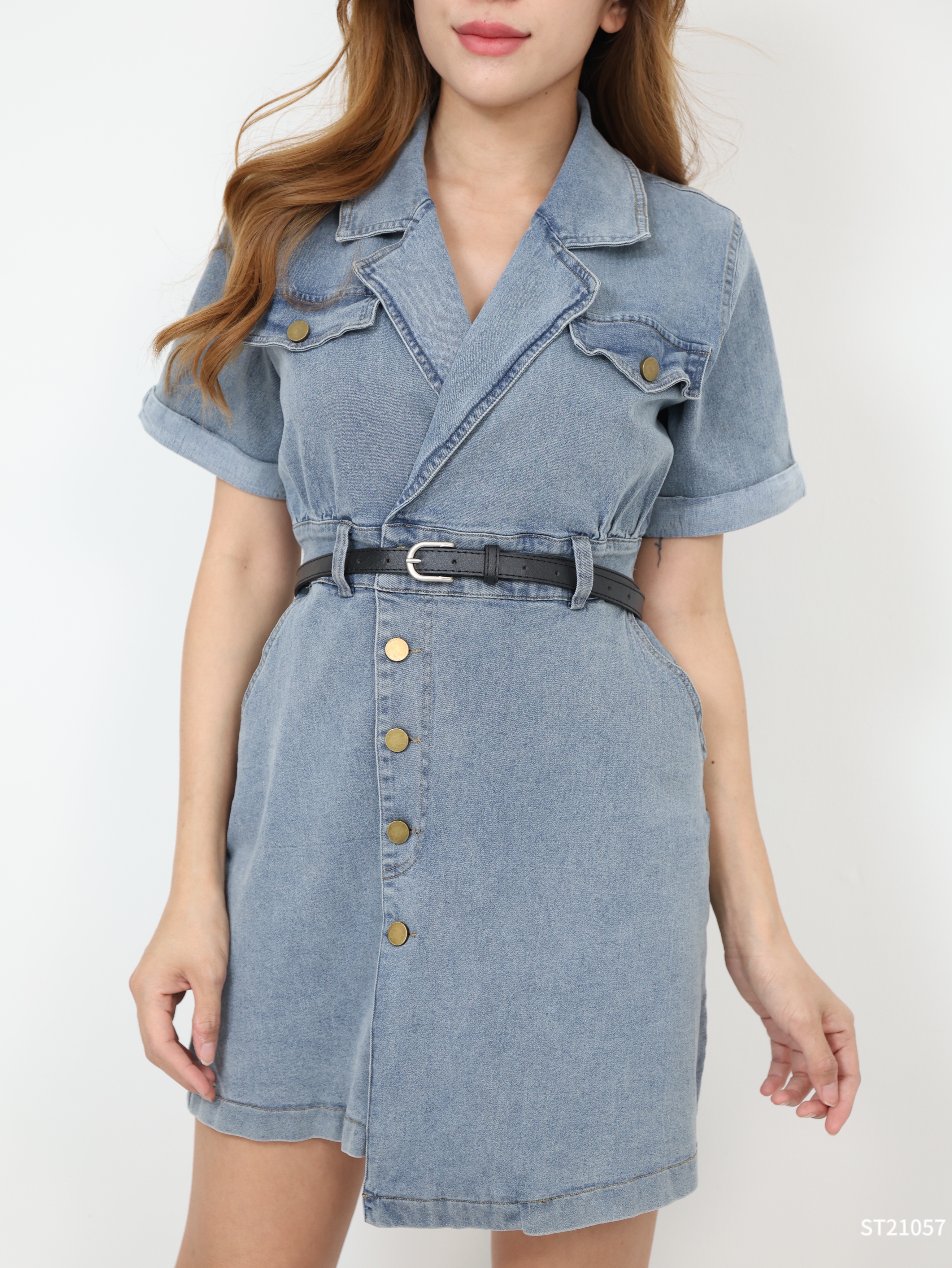 【LBP独家】港风复古显瘦版连身裙（ST21057）- 特价-La'Belle Fashion Boutique Sdn Bhd