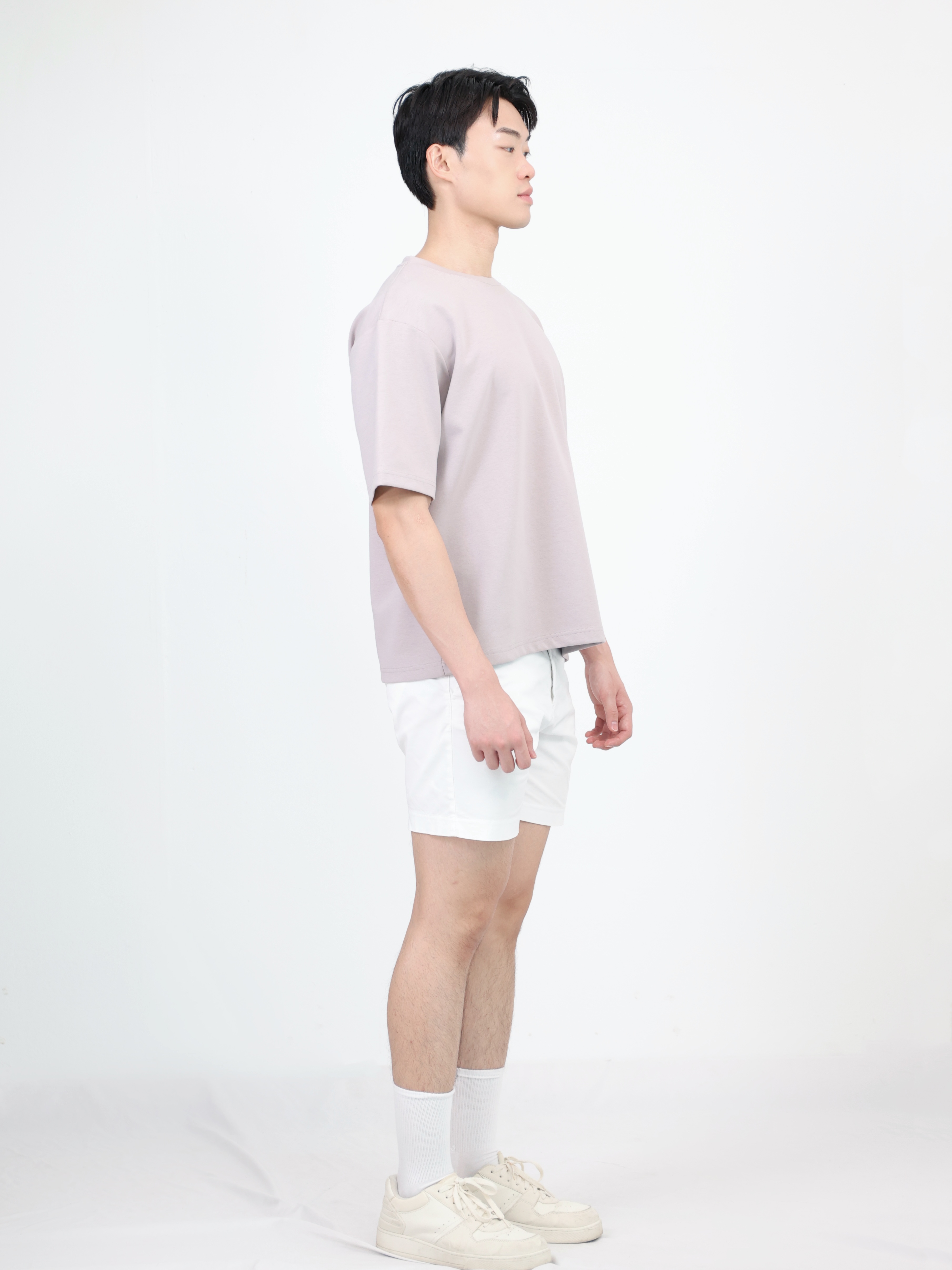 【STICKMEN】舒适圆领宽松OverSize上衣（SM100101 LGREY）