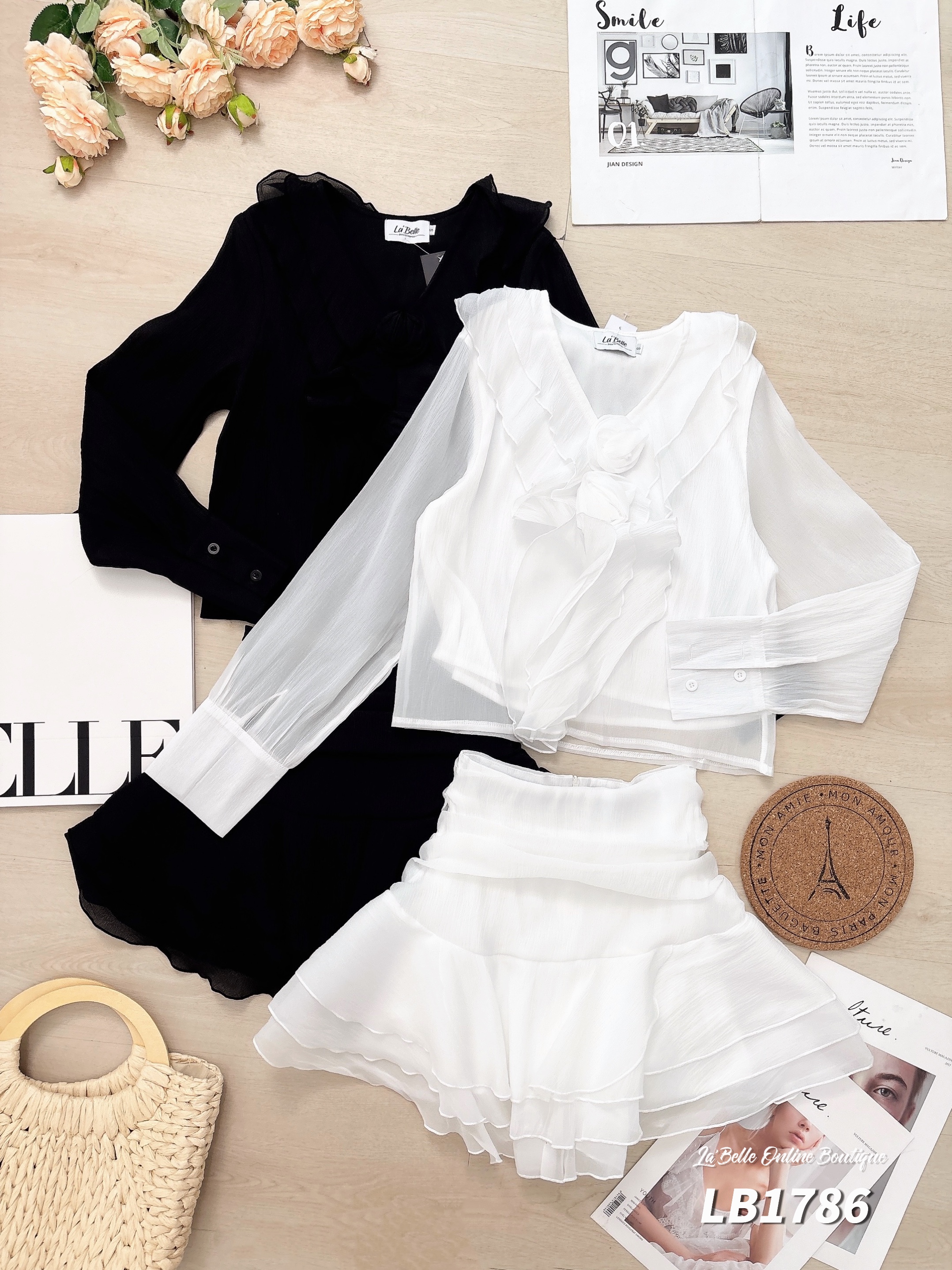 法式复古风两件套 (LB1786) 