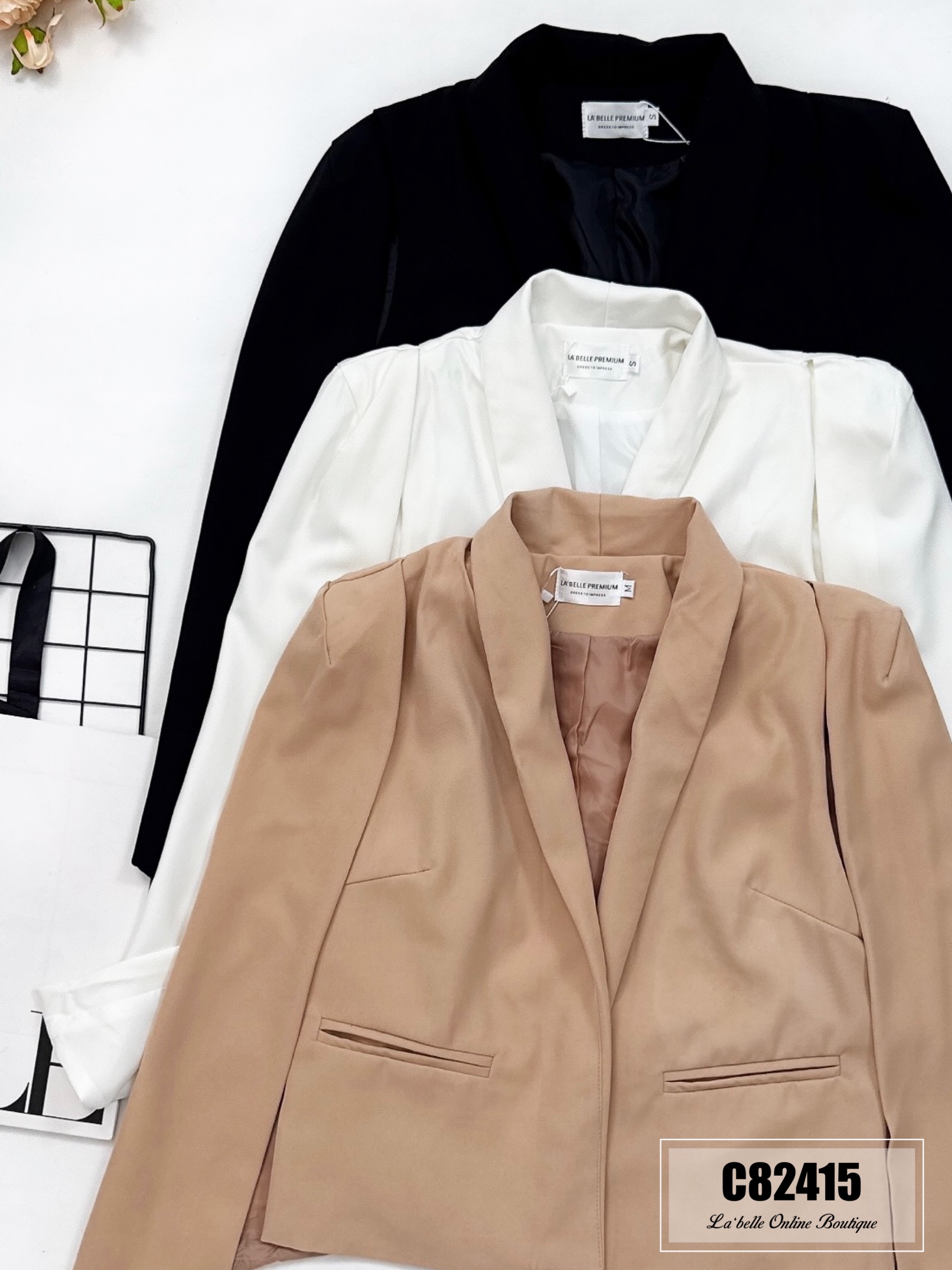 【LBP独家】主管风斗篷披肩外套 (C82415)-La'Belle Fashion Boutique Sdn Bhd