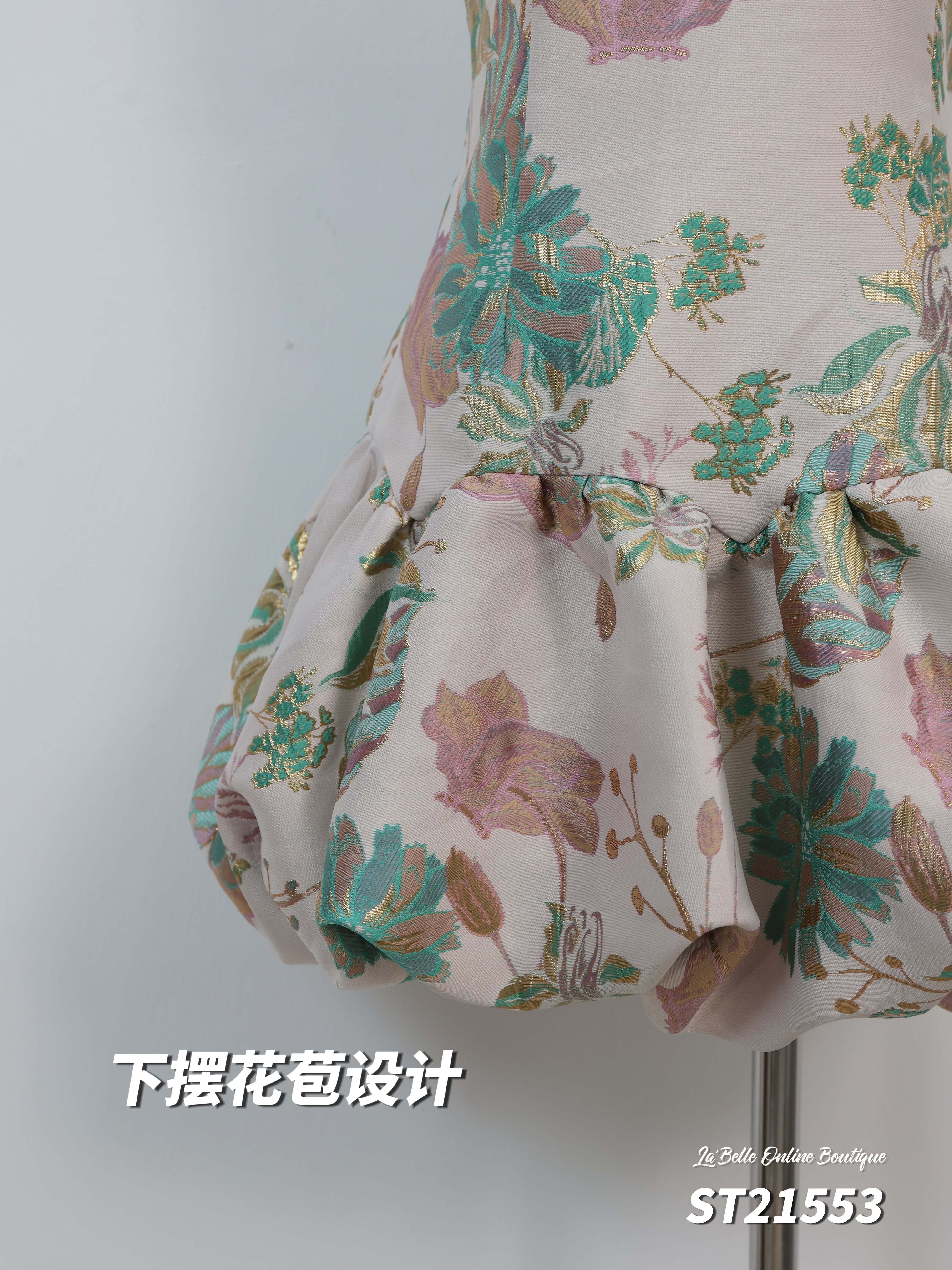 【绯色花吟】【预购PRE-ORDER】LBP 独家新年系列 改良版国风旗袍连身裙 (ST21553)