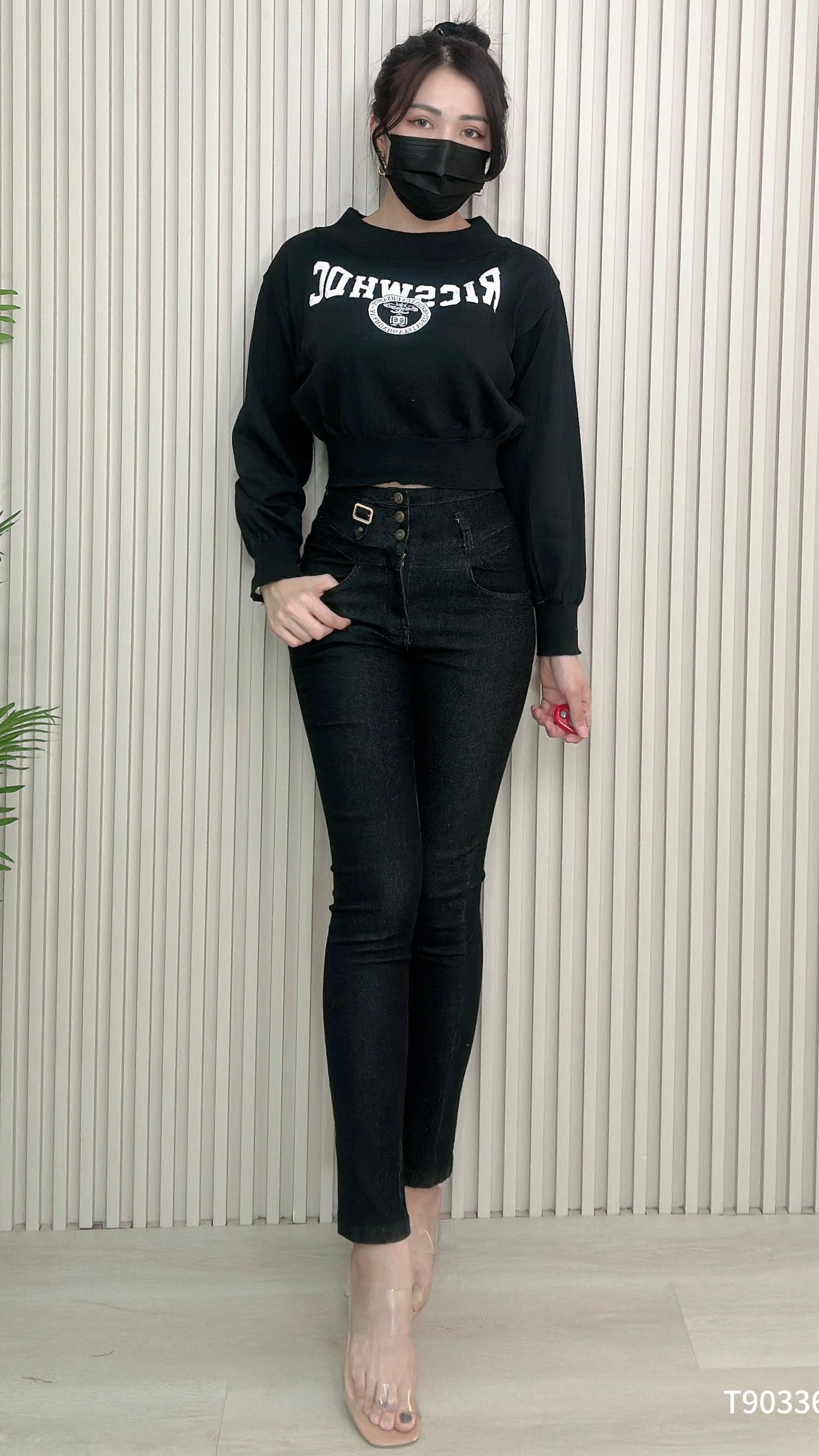 美式字母圆领长袖上衣 (T90336) - 特价-La'Belle Fashion Boutique Sdn Bhd