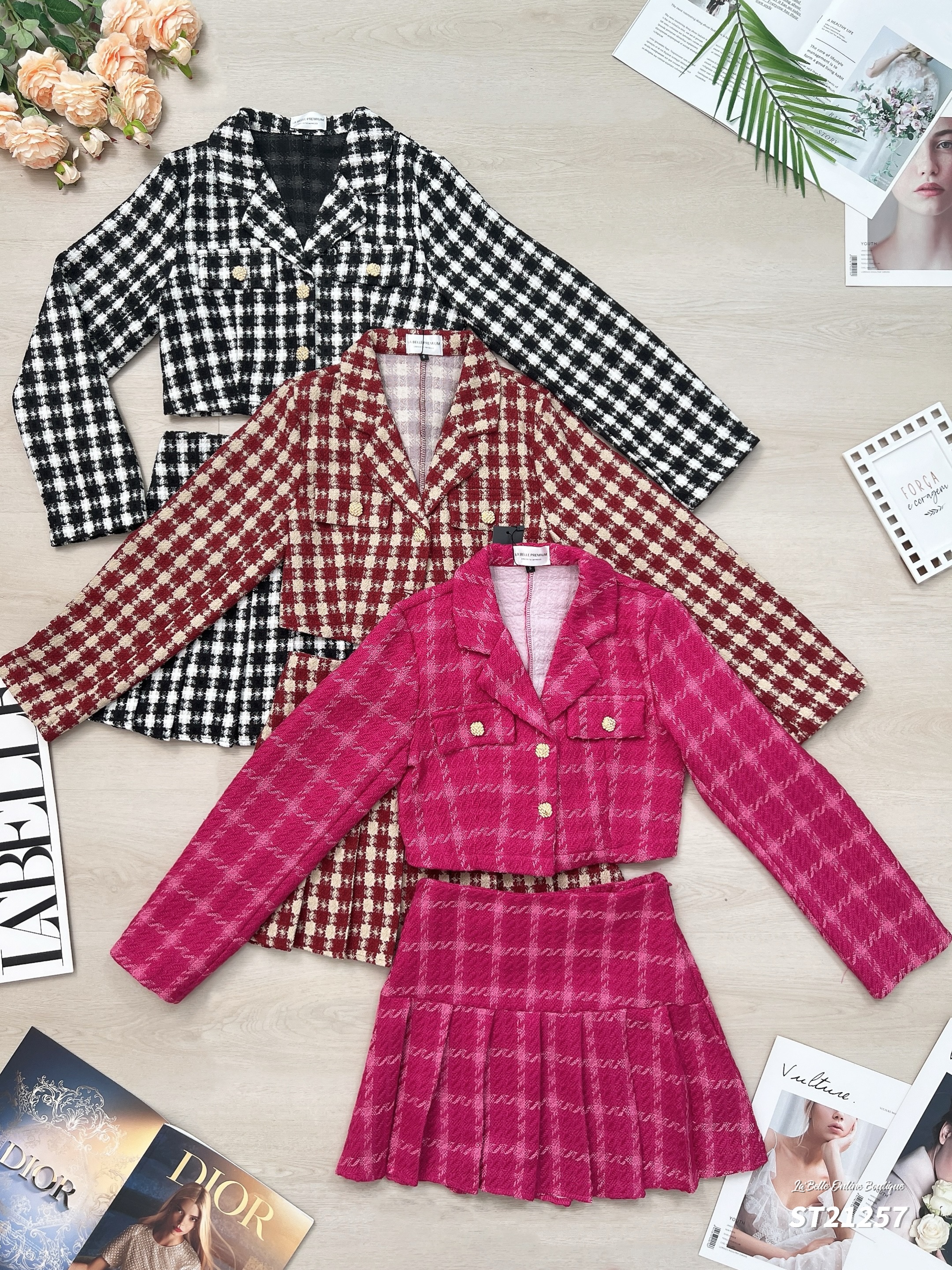 【LBP独家】高端减龄小香风两件套 (ST21257)-La'Belle Fashion Boutique Sdn Bhd