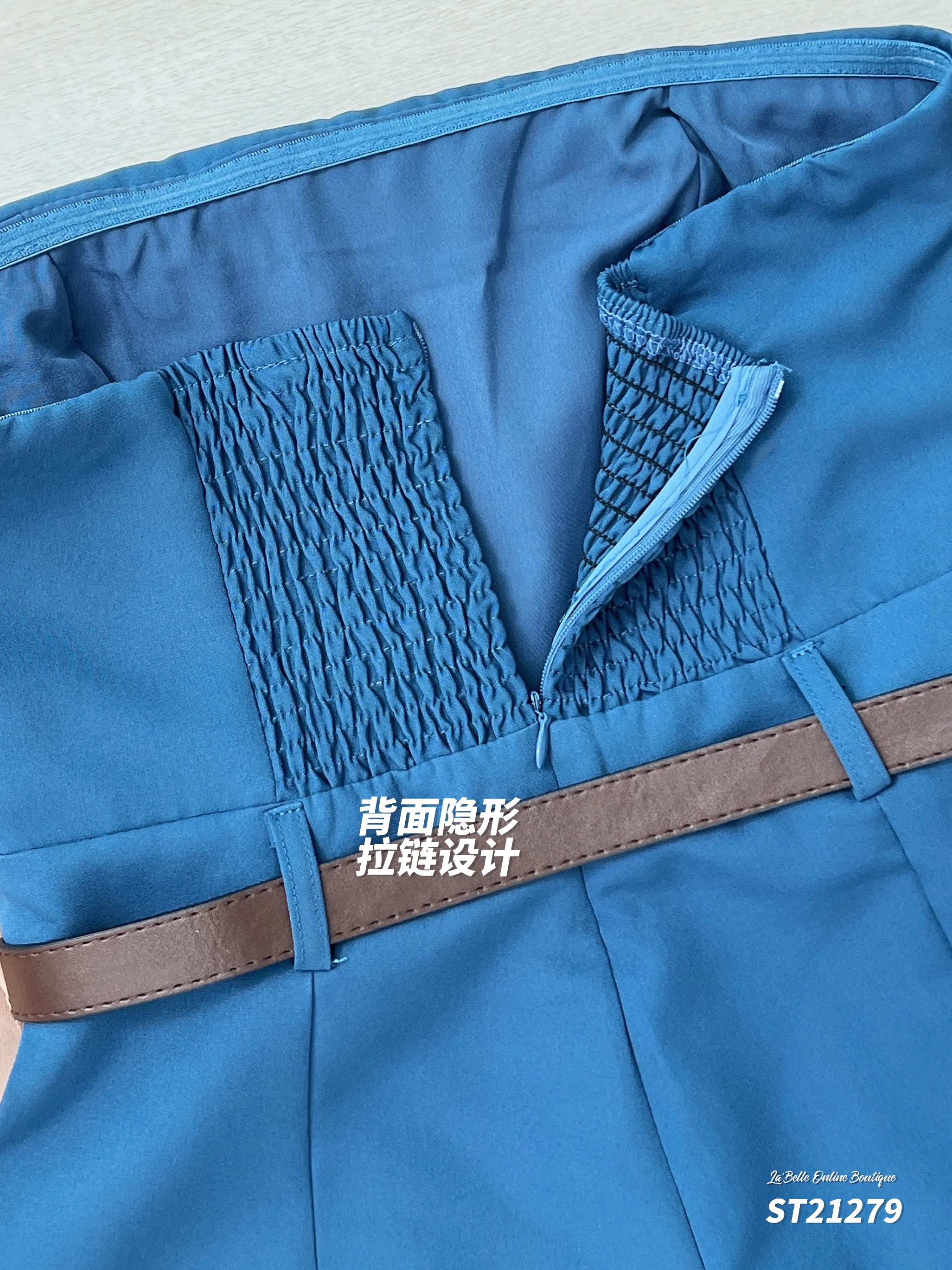 【LBP独家】设计感小众高腰抹胸连身长裤 (ST21279)